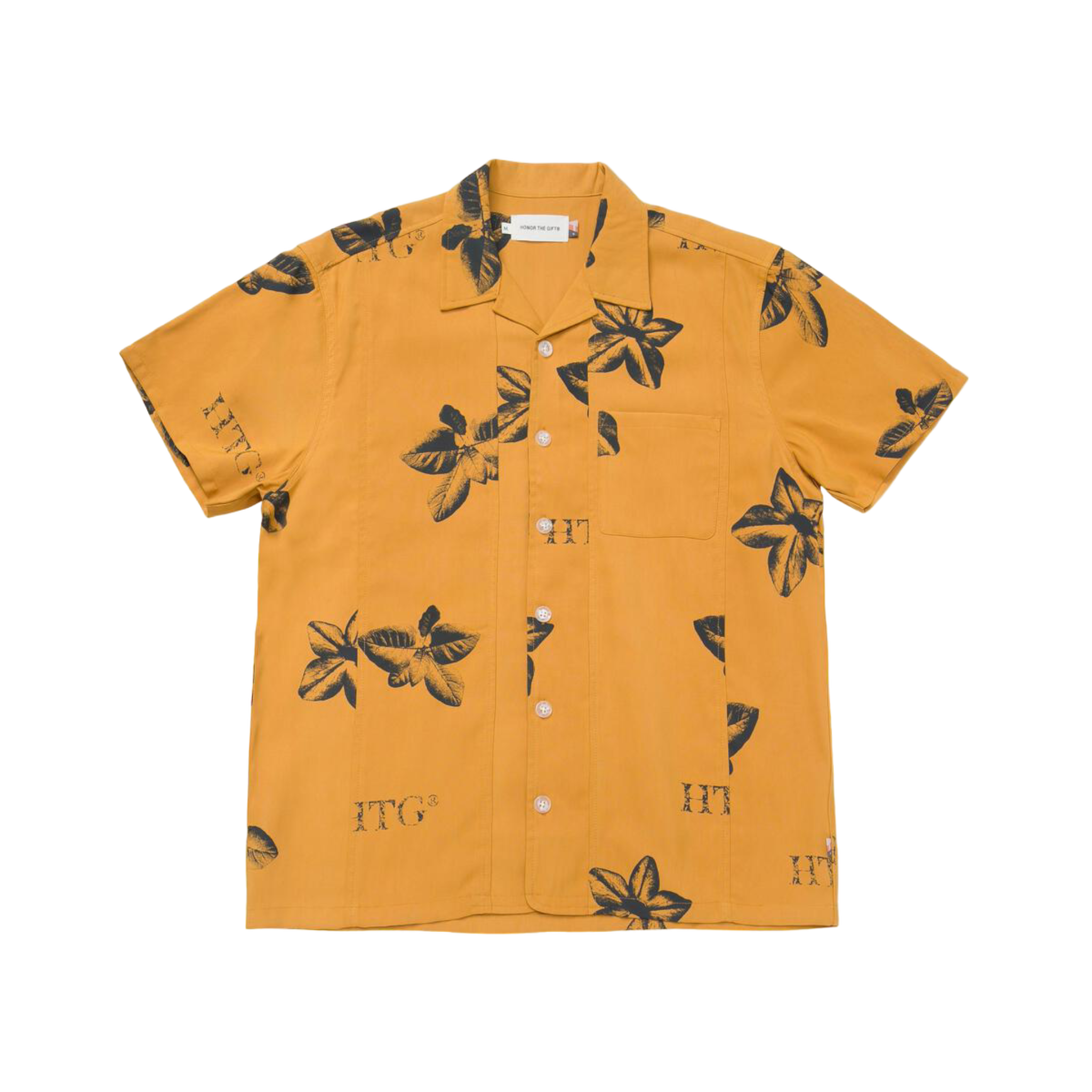 Honor The Gift S/S Tobacco Woven Shirt - Mustard
