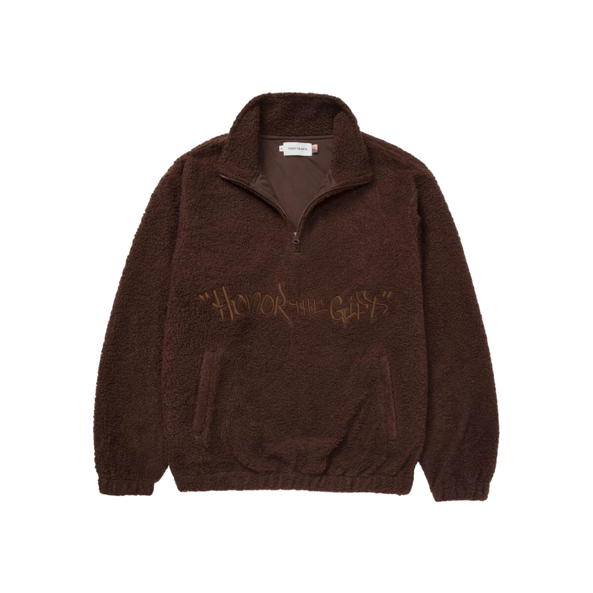 Honor The Gift Script Sherpa Pullover