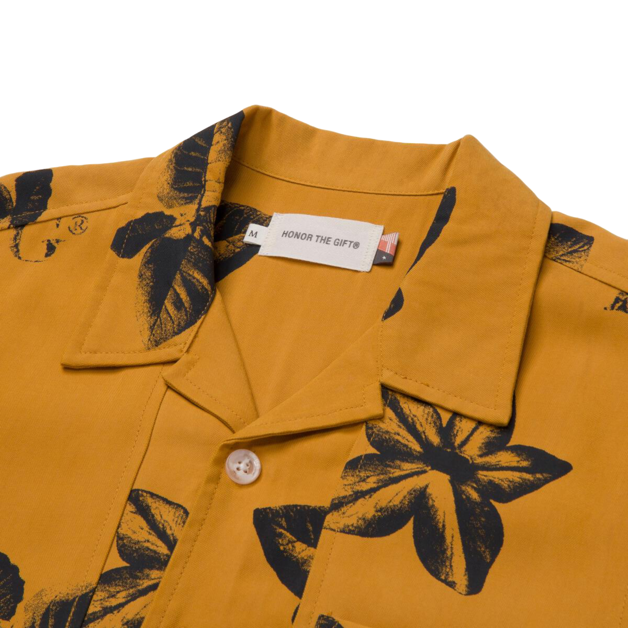 Honor The Gift S/S Tobacco Woven Shirt - Mustard