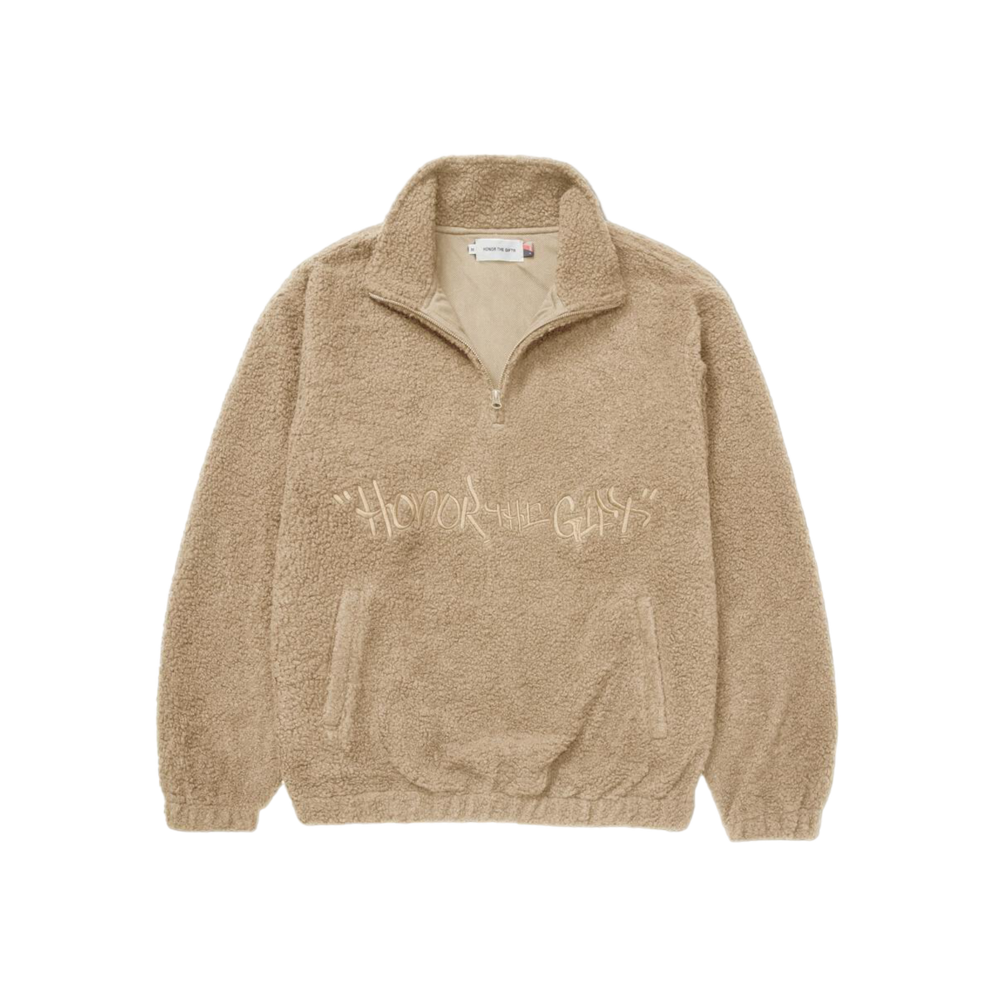 Honor The Gift Script Sherpa Pullover