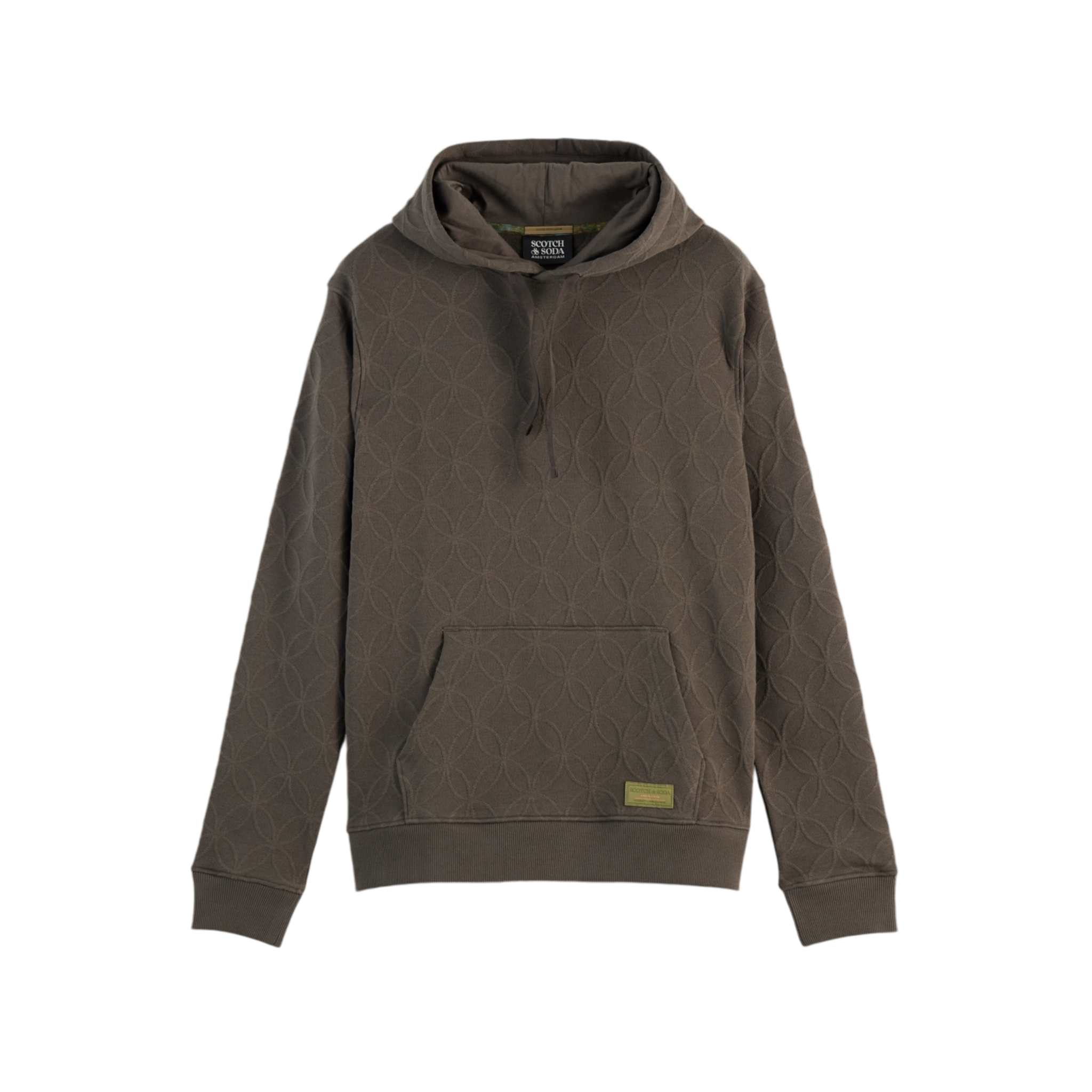 Scotch And Soda Jacquard Terry Hoodie