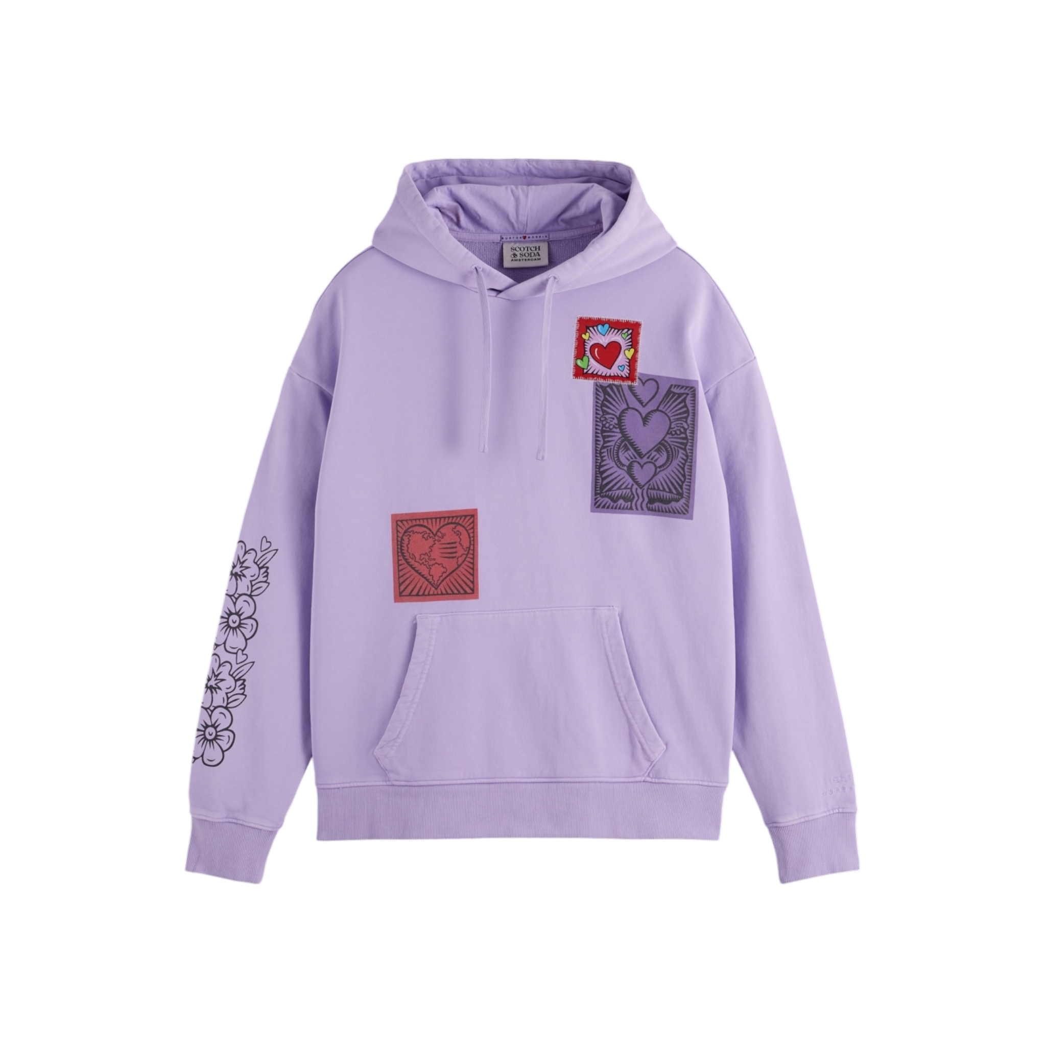 Scotch And Soda Burton Morris Artwork Hoodie