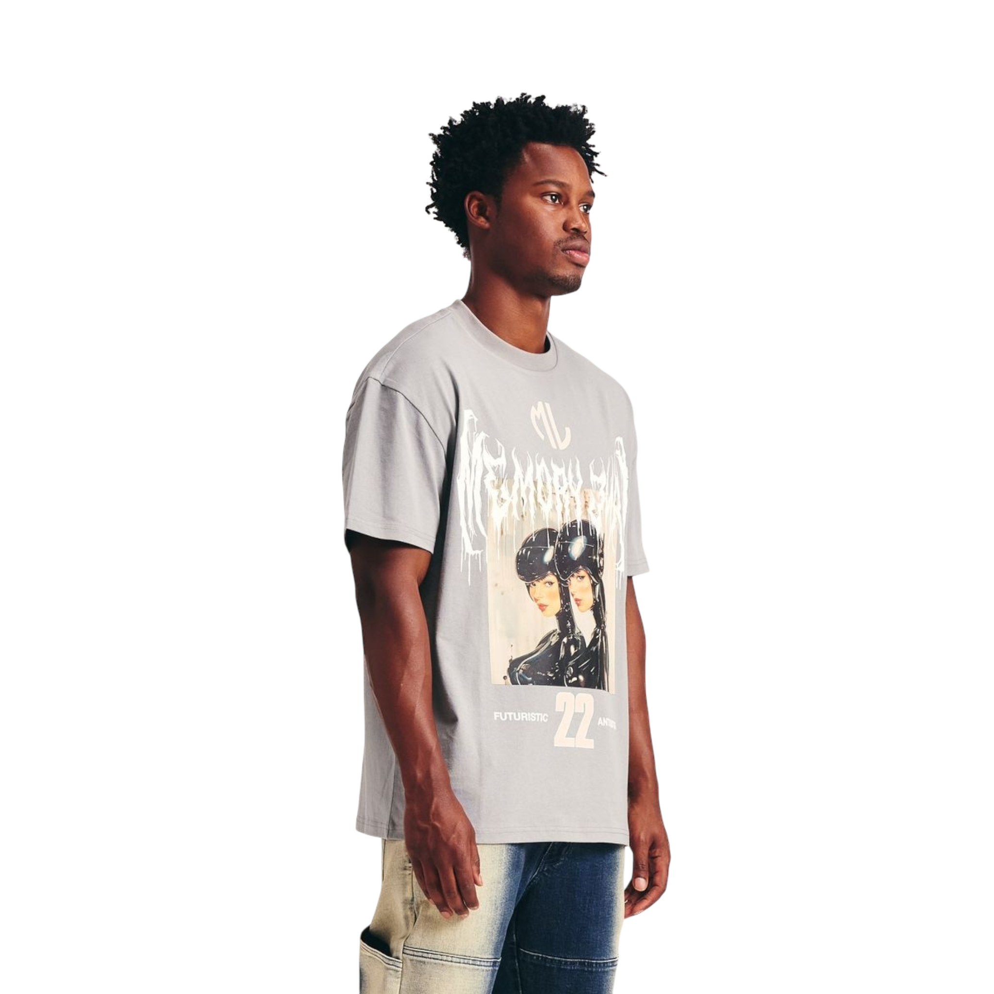 Gogo Girls Tee - Lt Grey