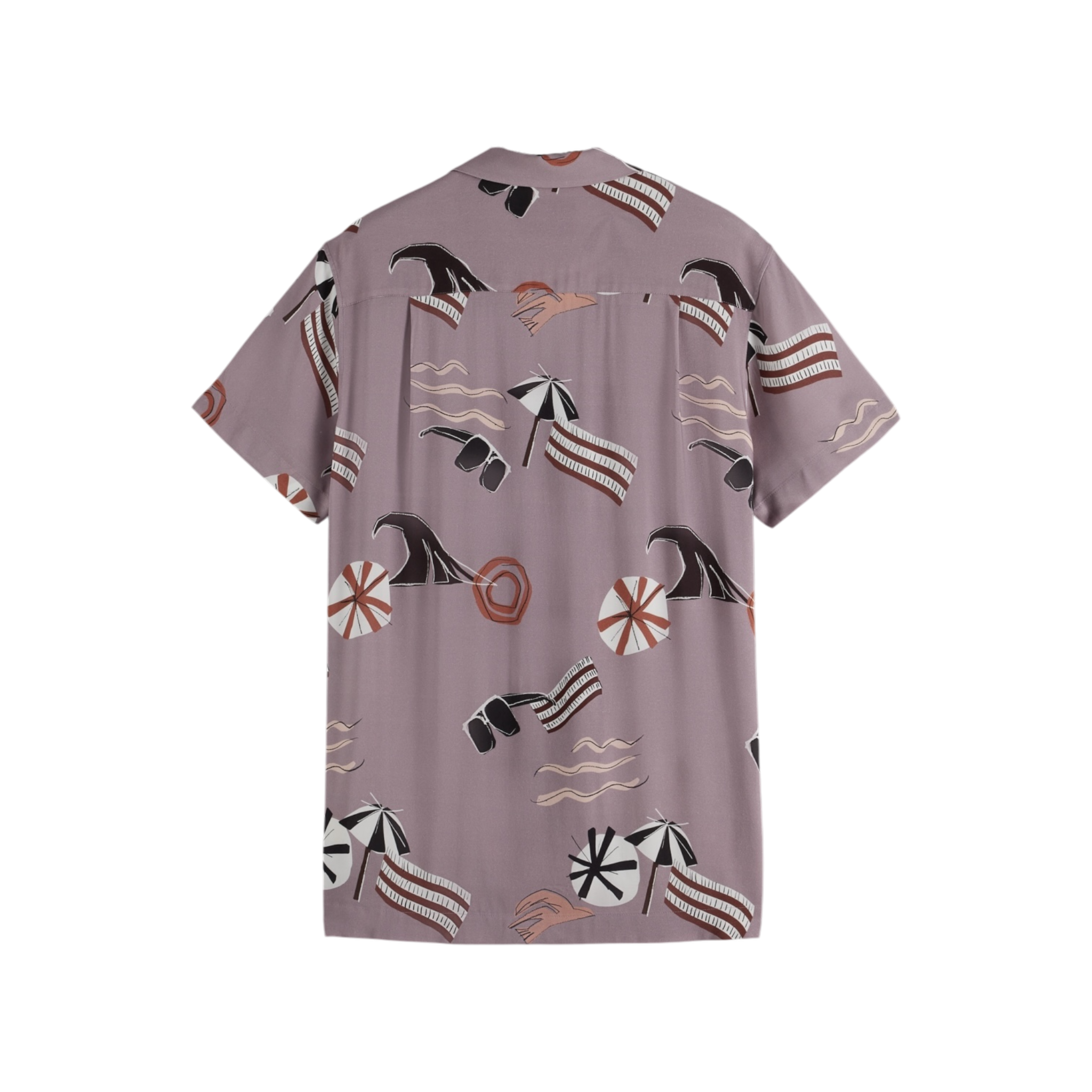 Scotch And Soda Cut Out Beach Viscose Shirt