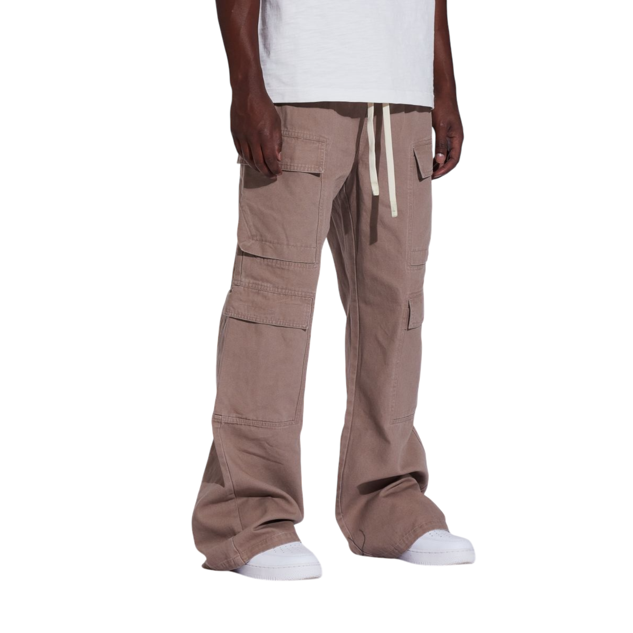 Crysp Denim James Cargo Flare (Tan)