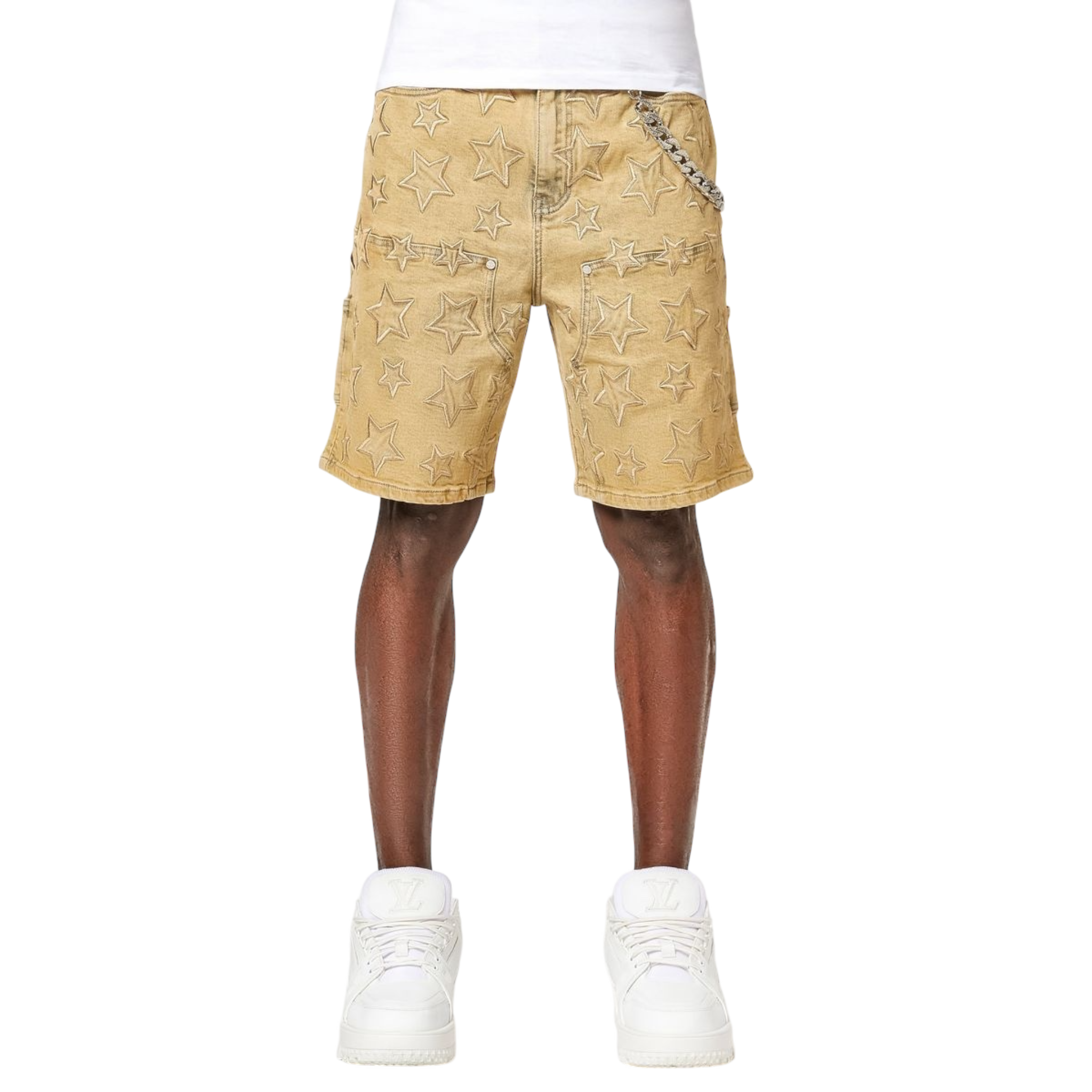 Guapi Vintage Stars Denim Shorts