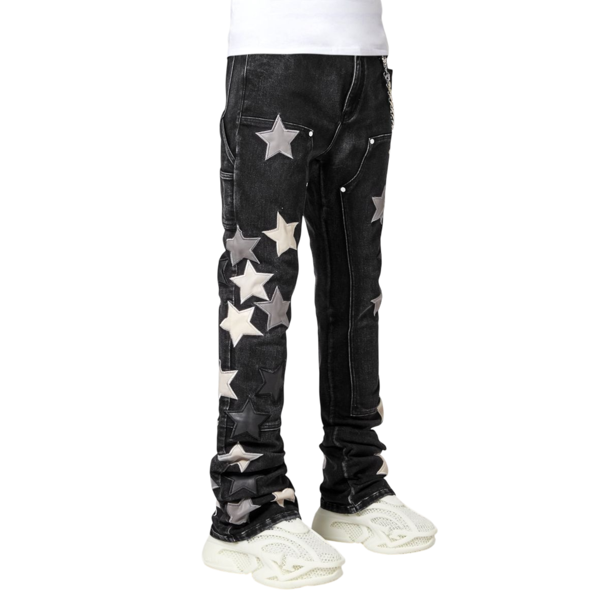 Obsidian Black Vintage Stars Denim
