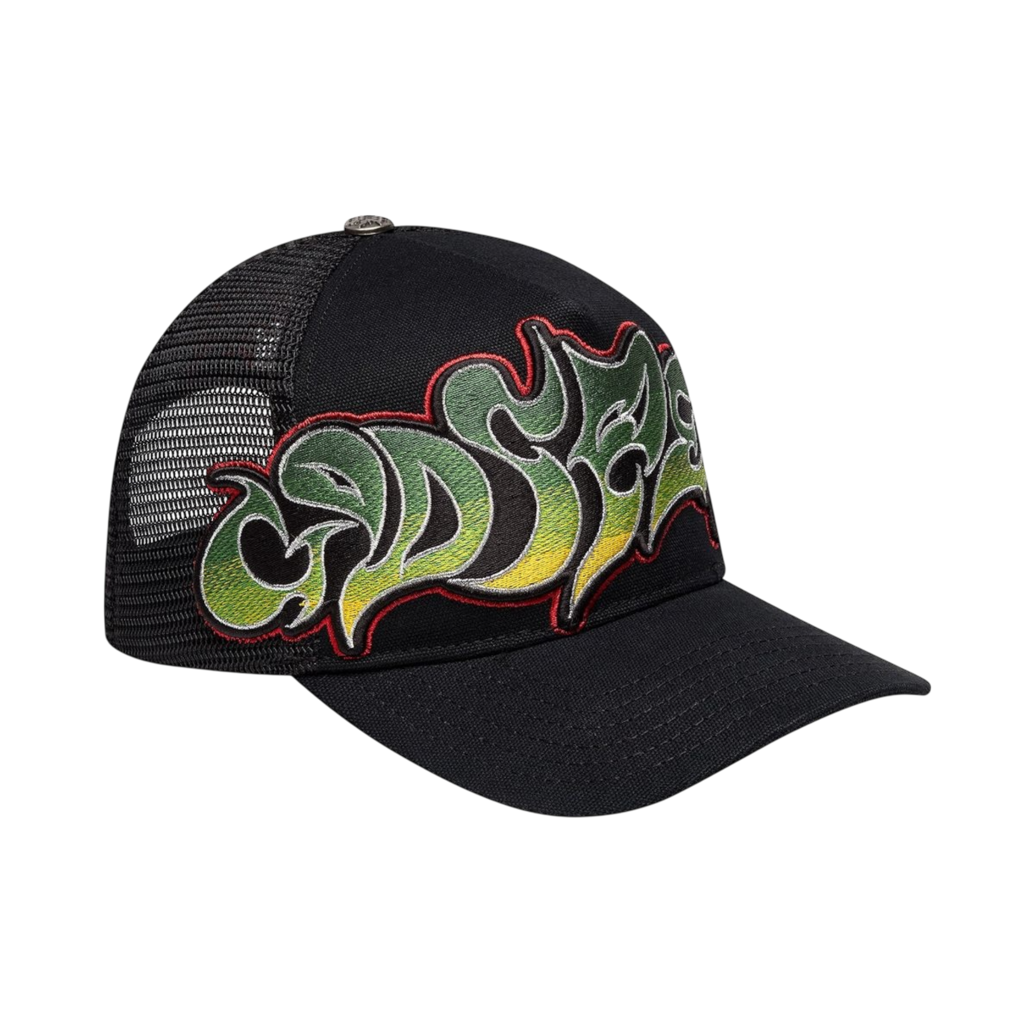 Godspeed Neo Trucker Hat (Black/Yellow/Red)
