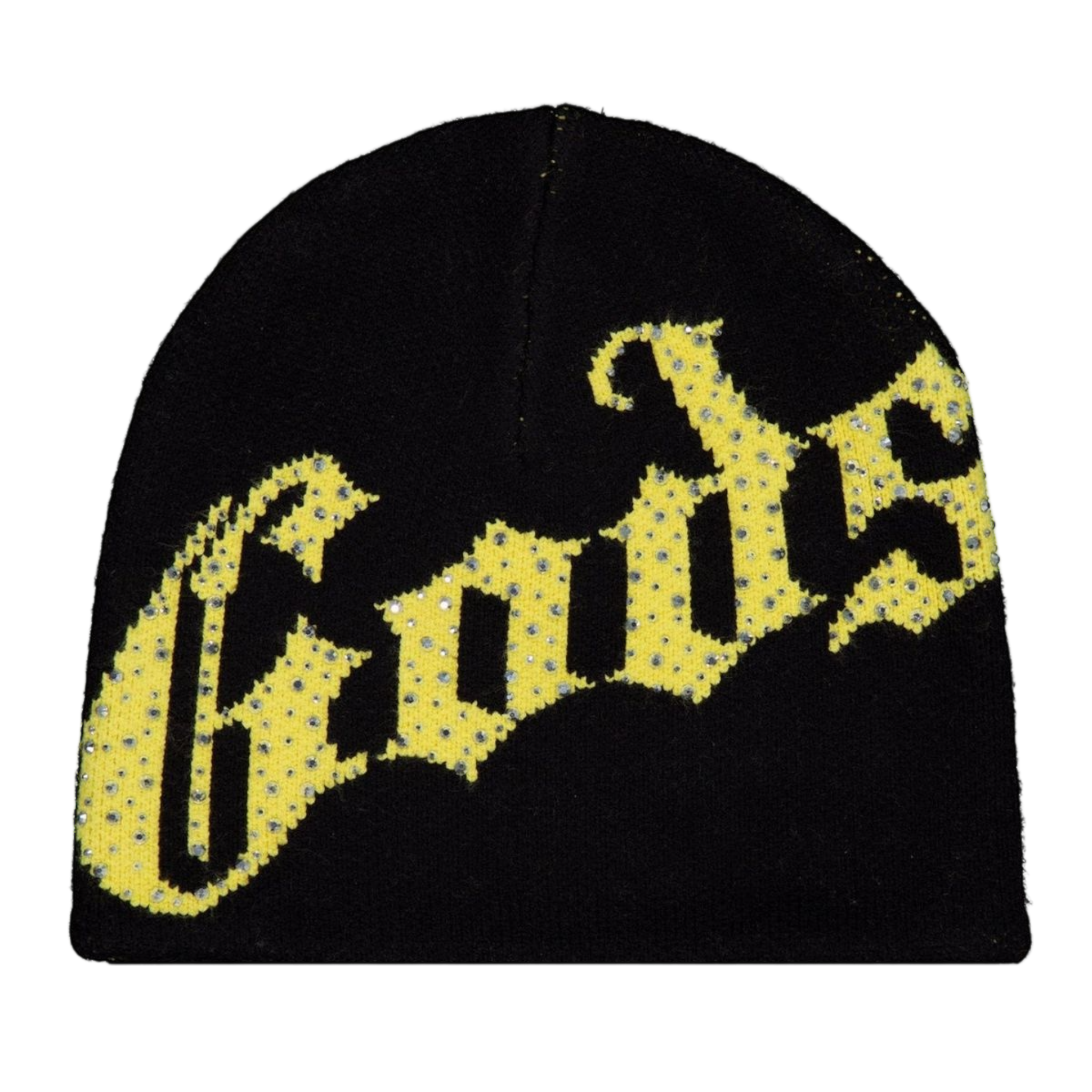 OG Logo Studded Beanie (Black/Yellow)