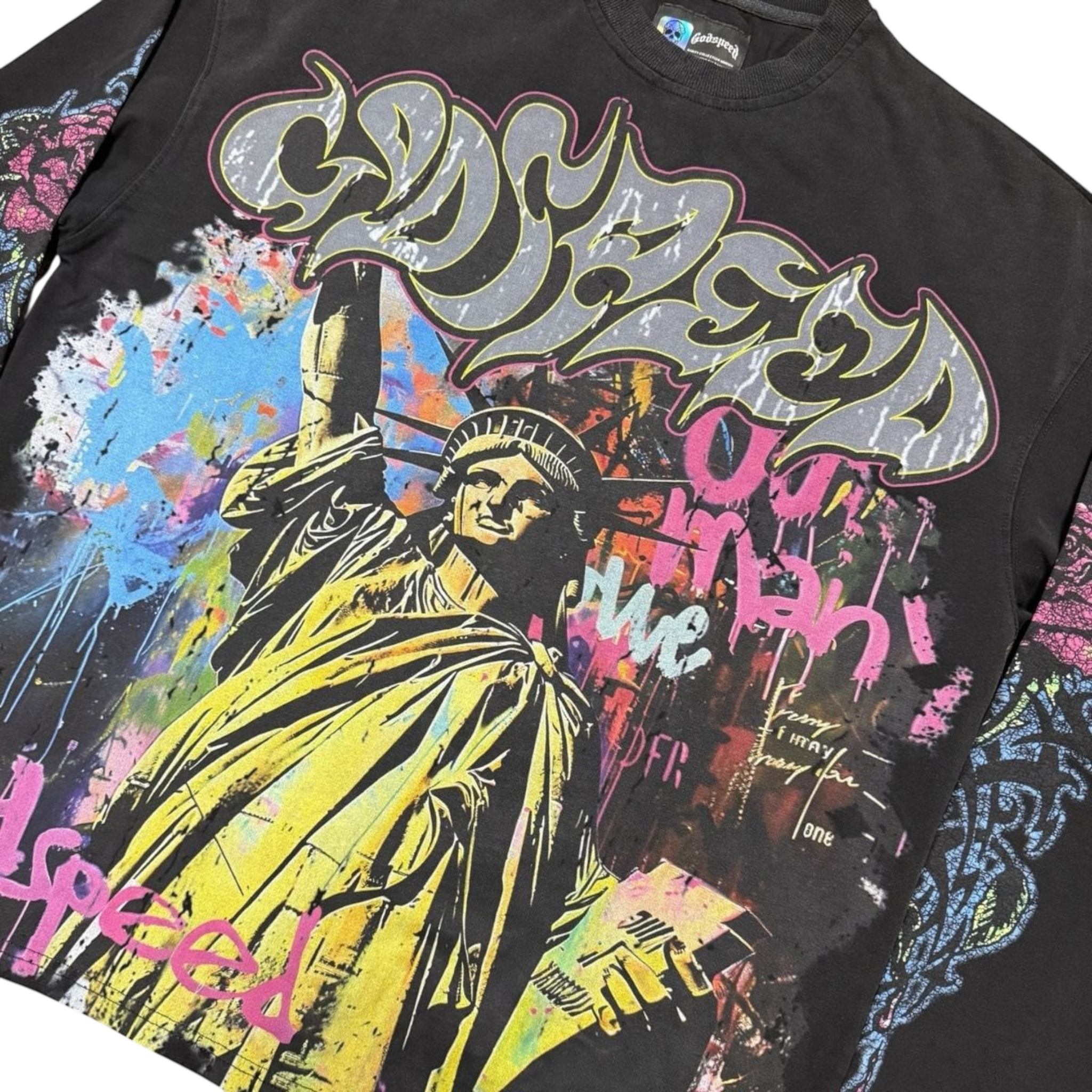 Vandal LS T-Shirt (Black Wash)