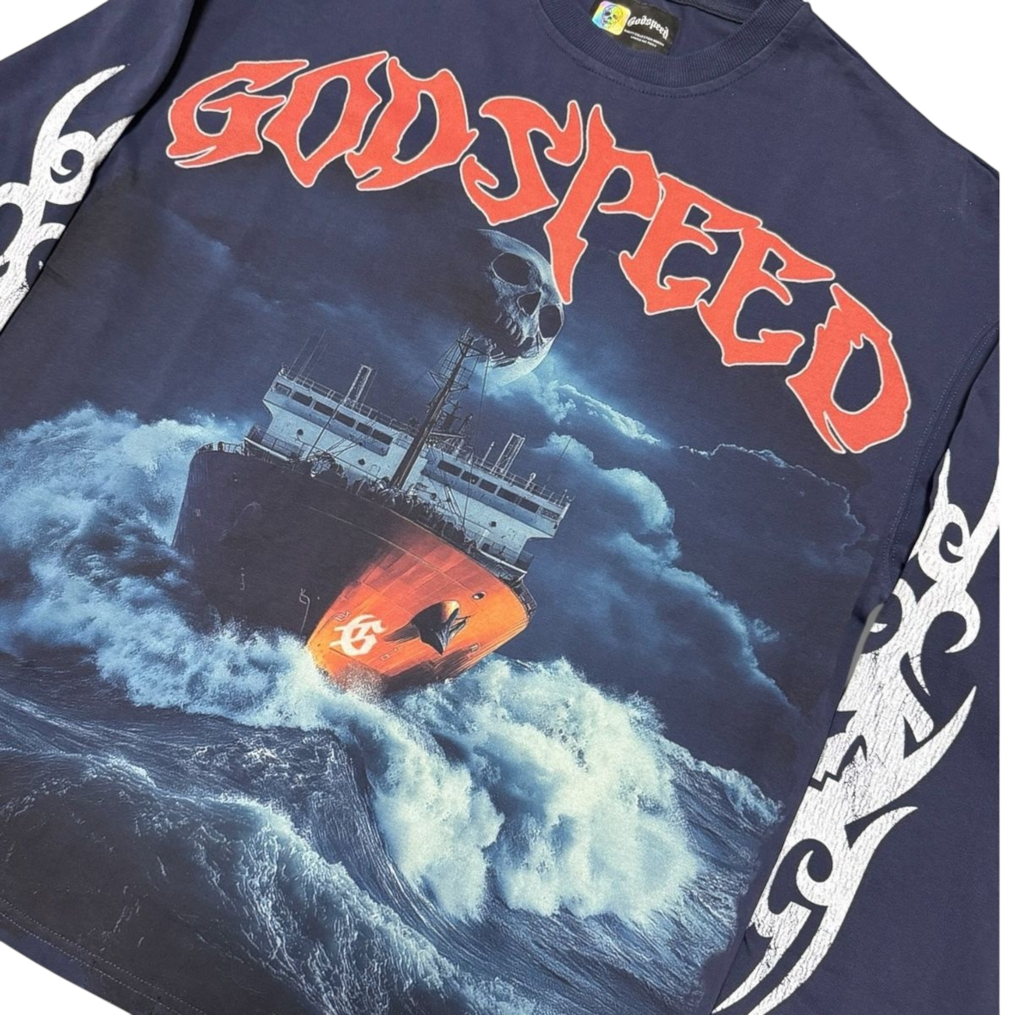 Godspeed Sea Sick LS T-Shirt (Navy)