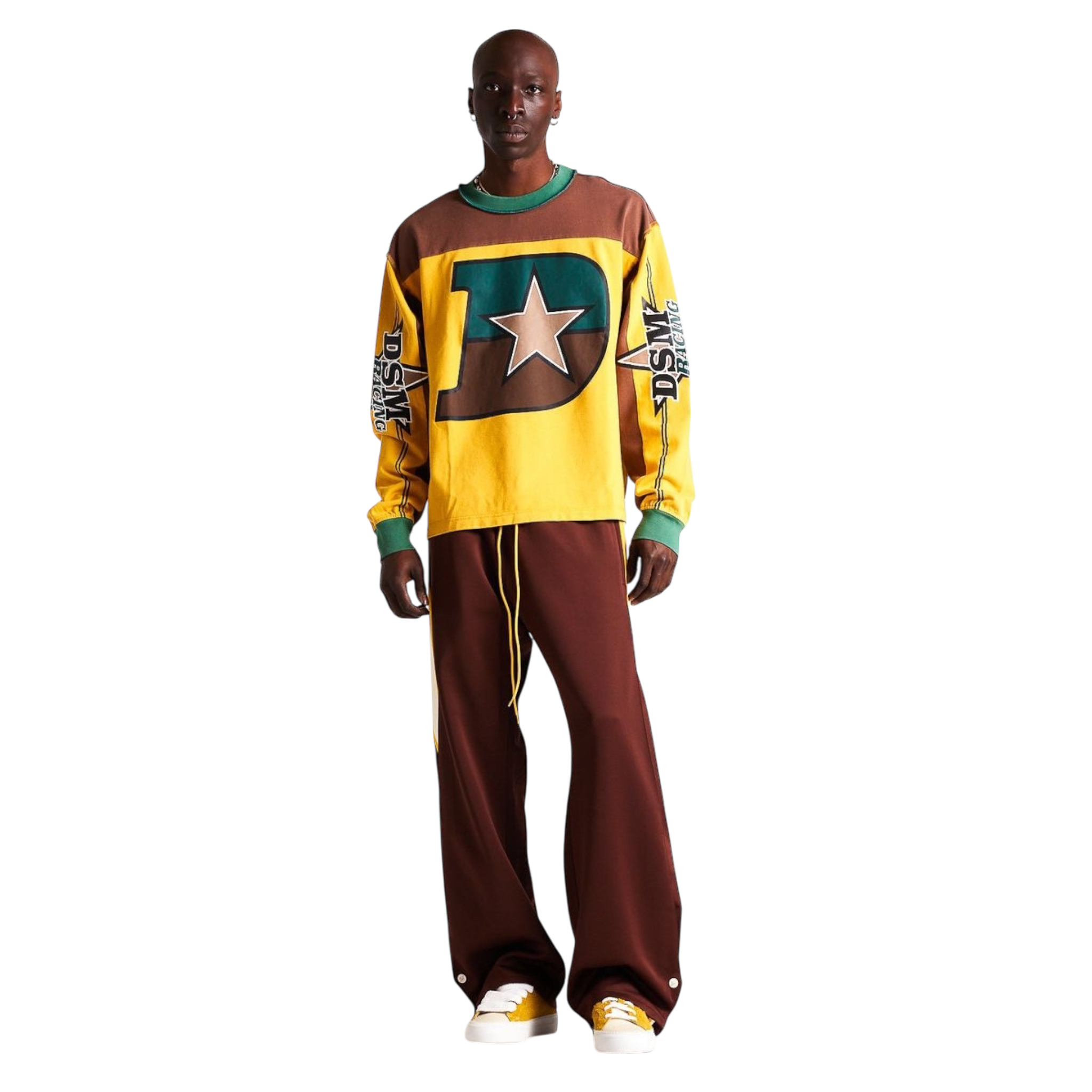 Supercross Long Sleeve - Brown/Yellow