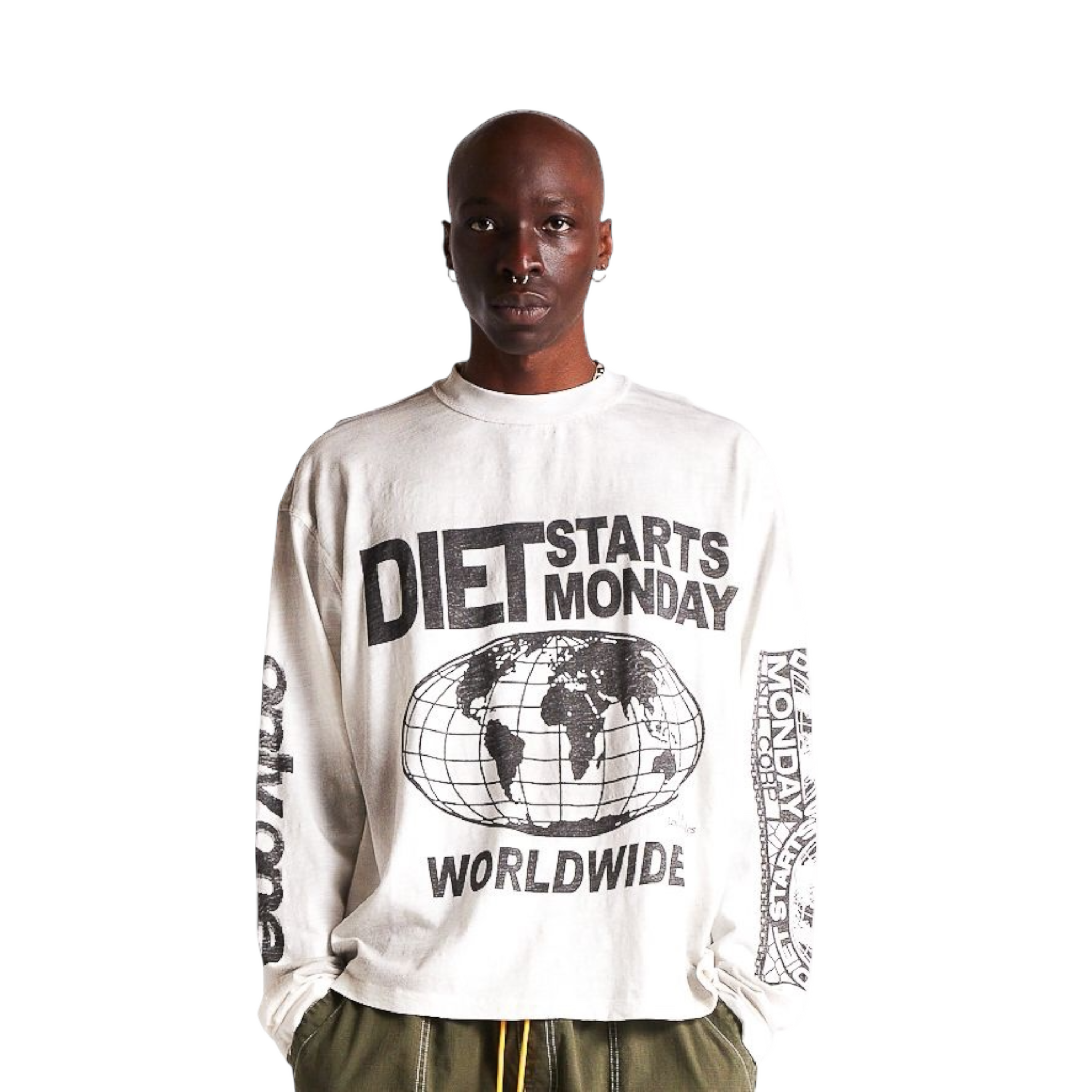Diet Starts Monday Worldwide Long Sleeve Tee