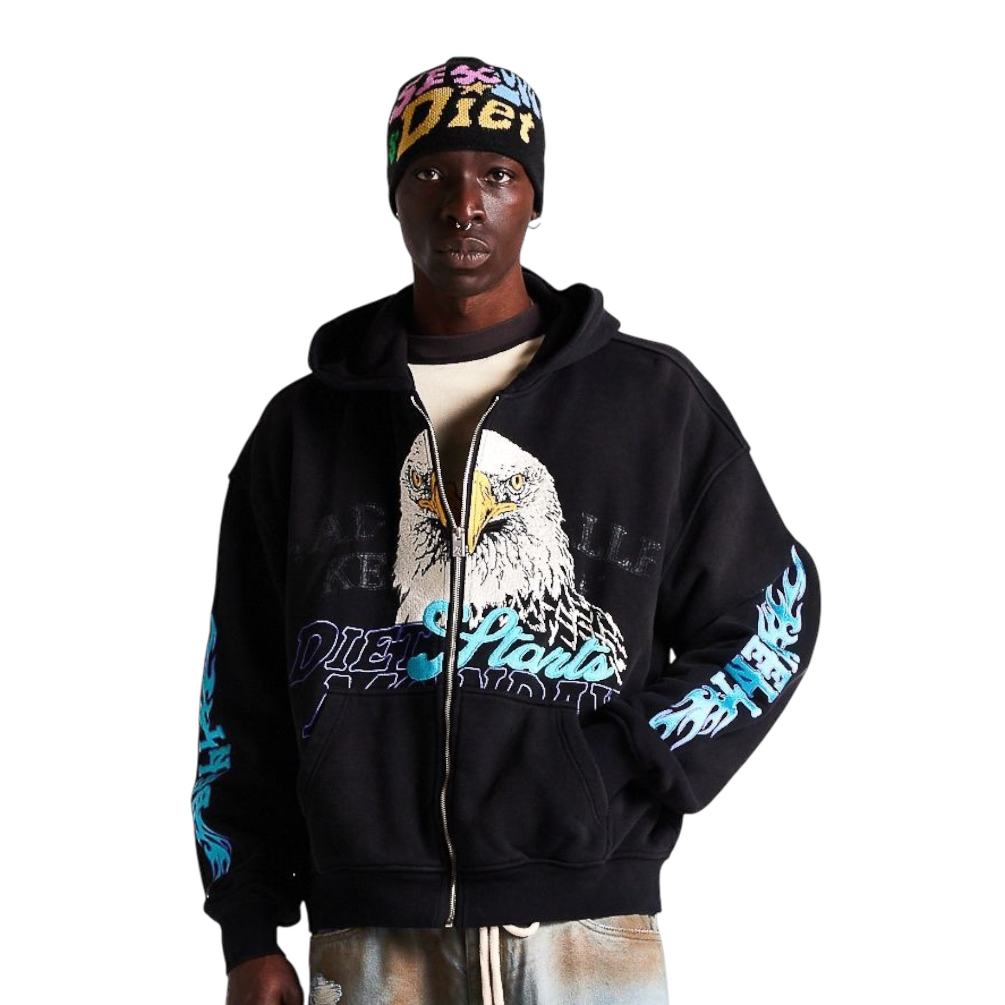 Diet Starts Monday Hell Bent Full Zip Sweatshirt
