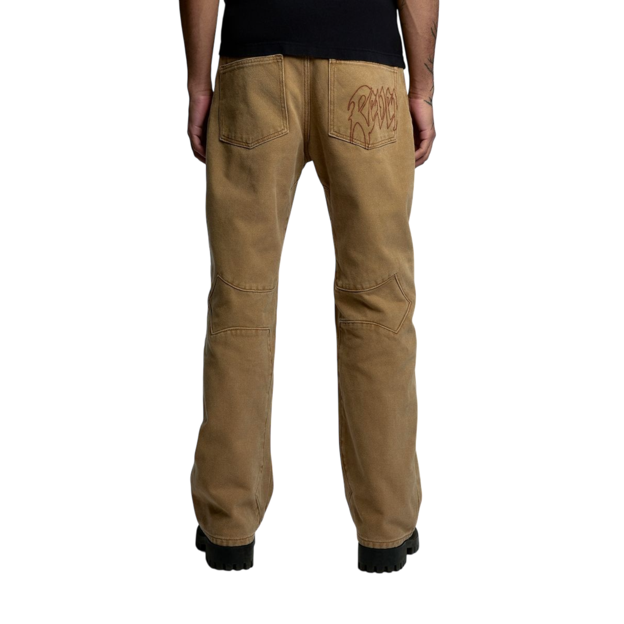 Revenge Cross Canvas Pant Washed Brown
