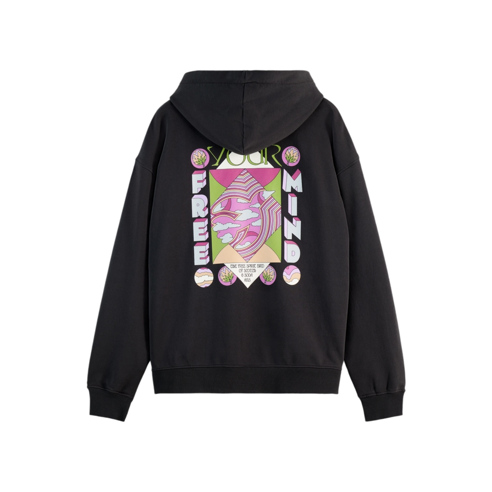 Scotch And Soda Free Your Mind Printed Hoodie