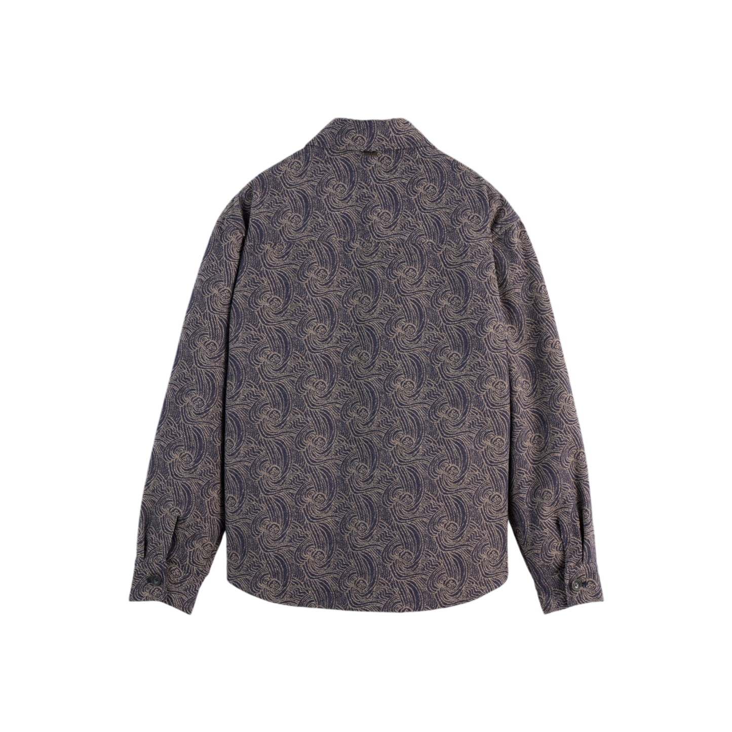 Jacquard Wool-Blend Overshirt