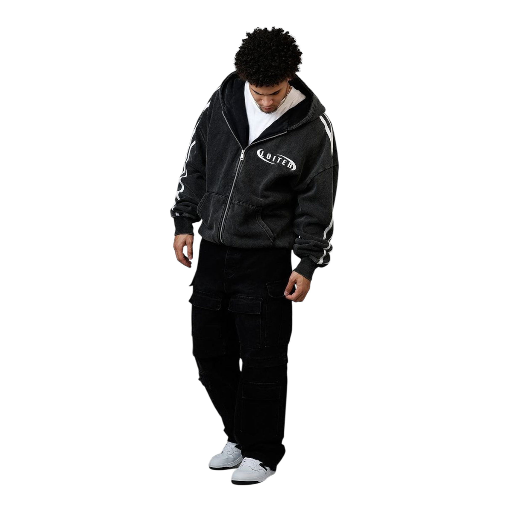 Loiter Night Vision Hoodie -Washed Black