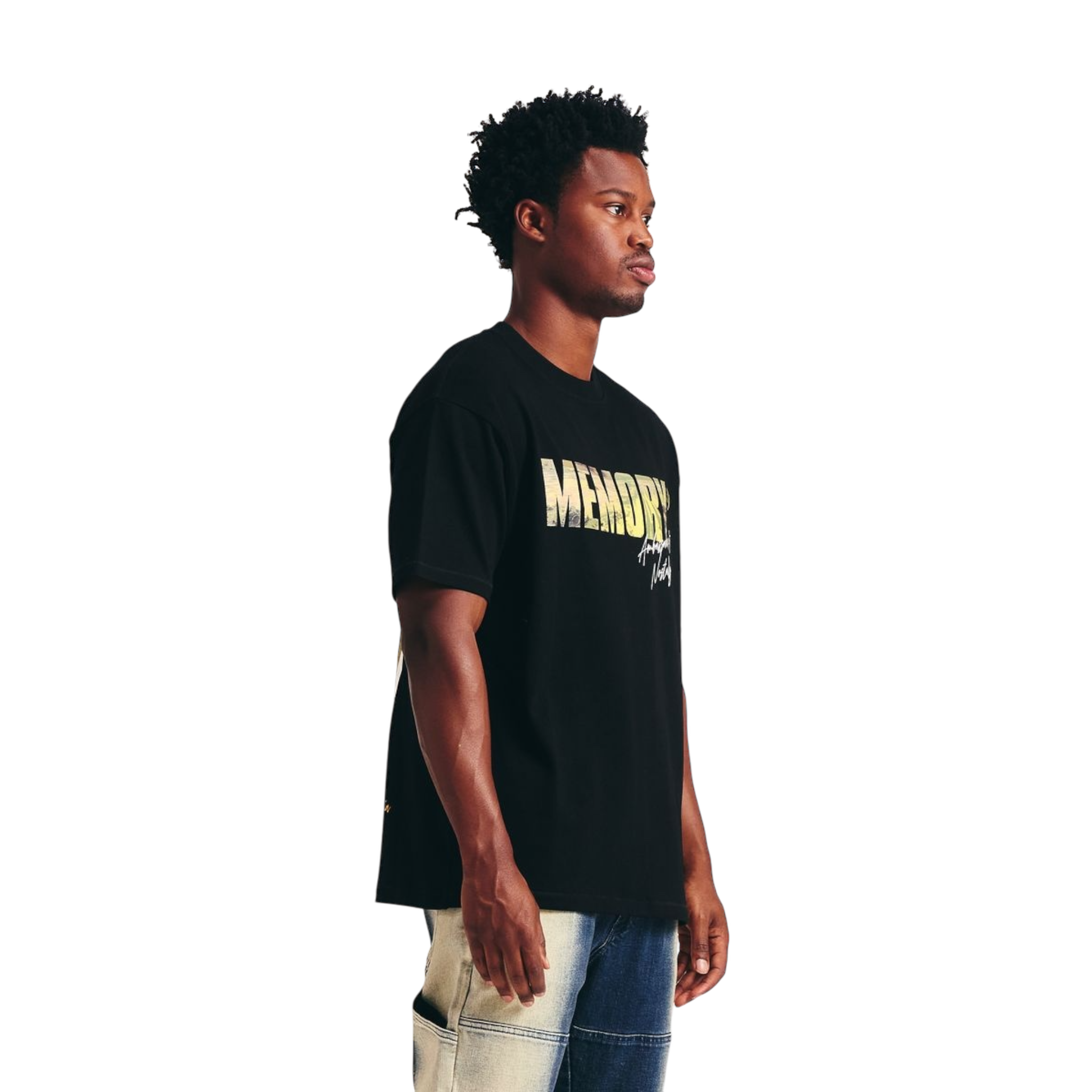 Memory Lane Desert Scene Tee - Blackl