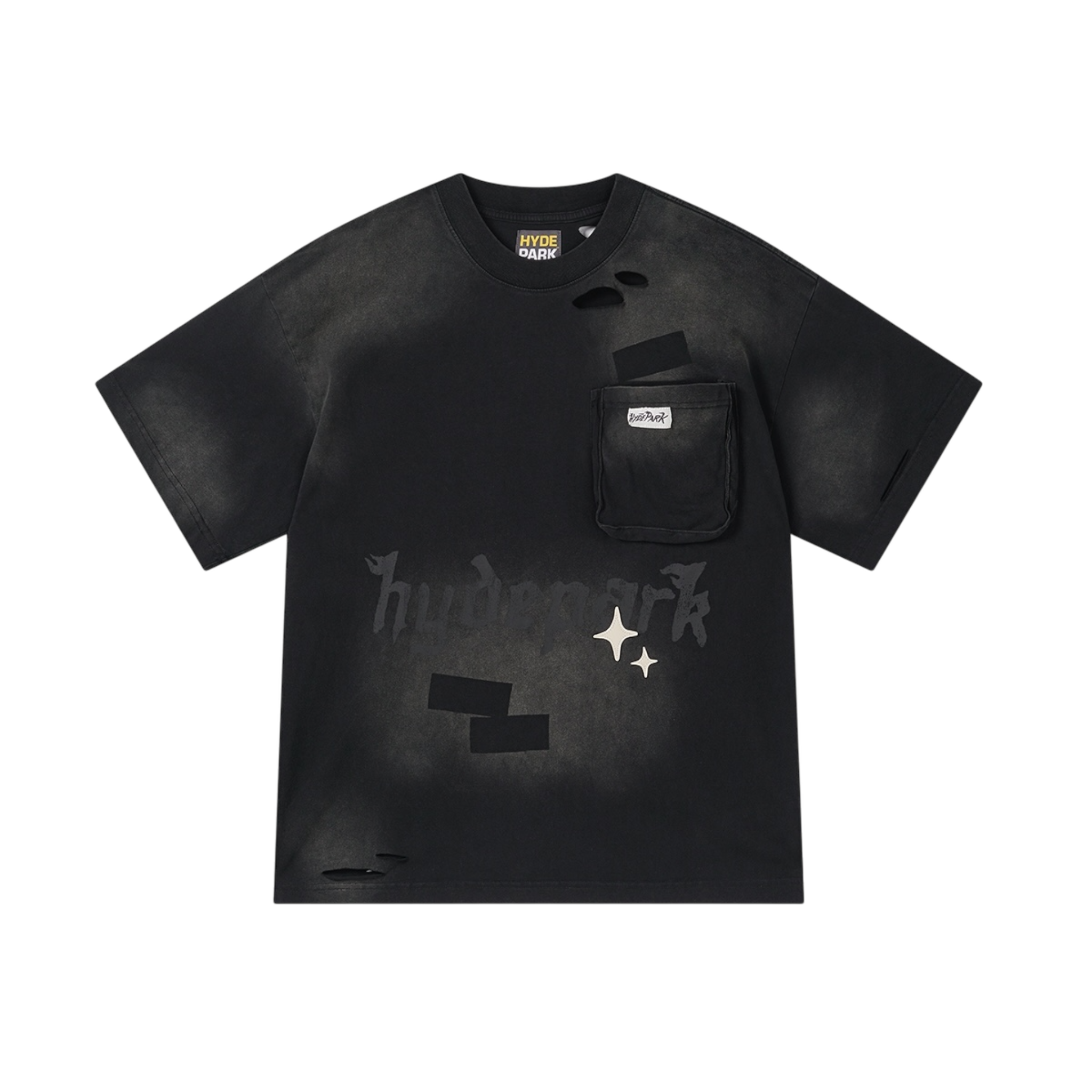 Hyde Park Distressed Pocket Tee - Night Fall