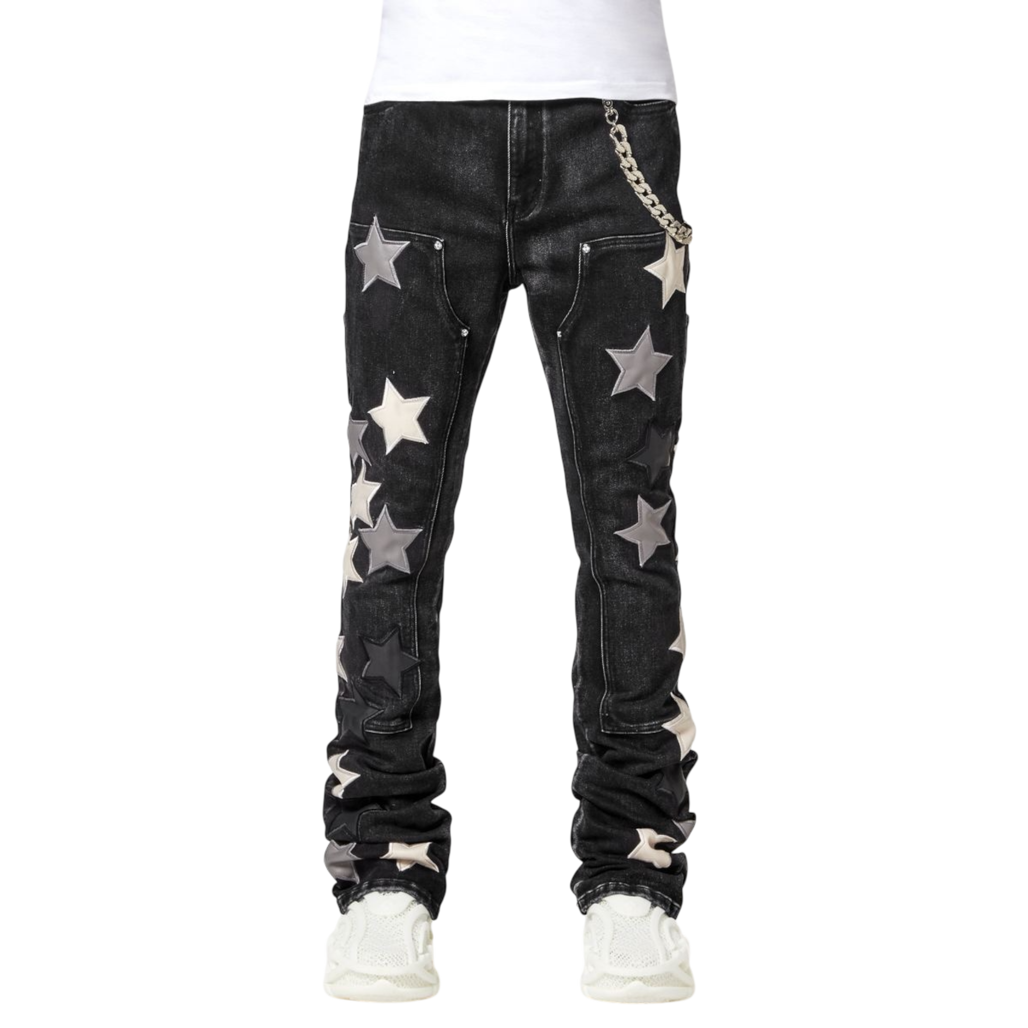 Guapi Obsidian Black Vintage Stars Denim