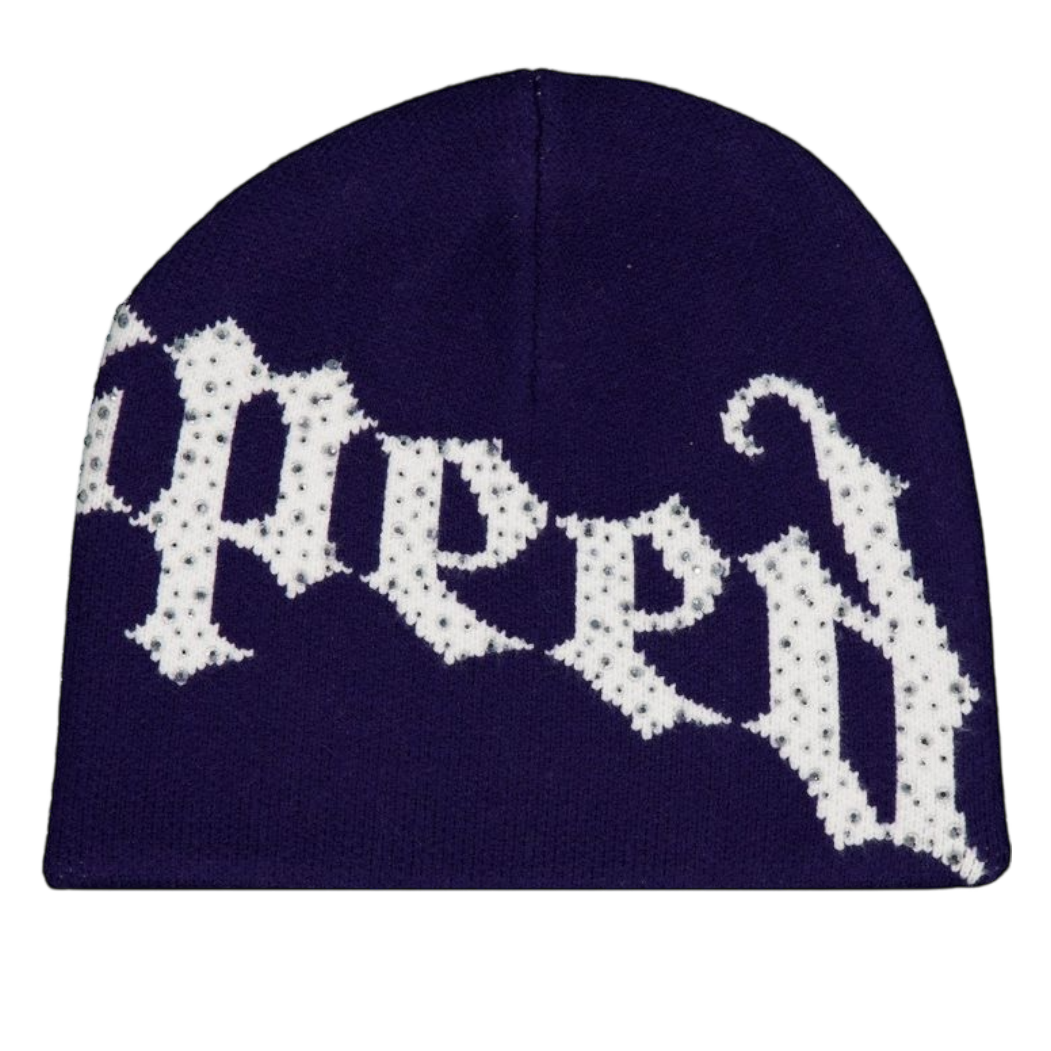 OG Logo Studded Beanie (Navy/White)