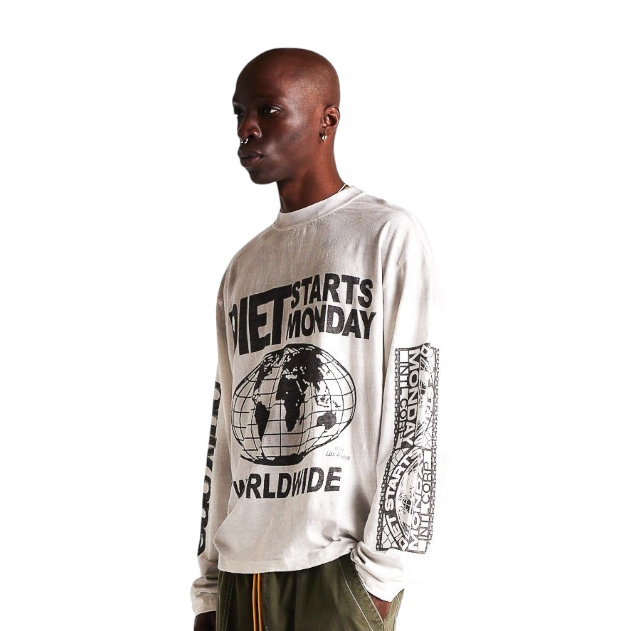 Diet Starts Monday Worldwide Long Sleeve Tee