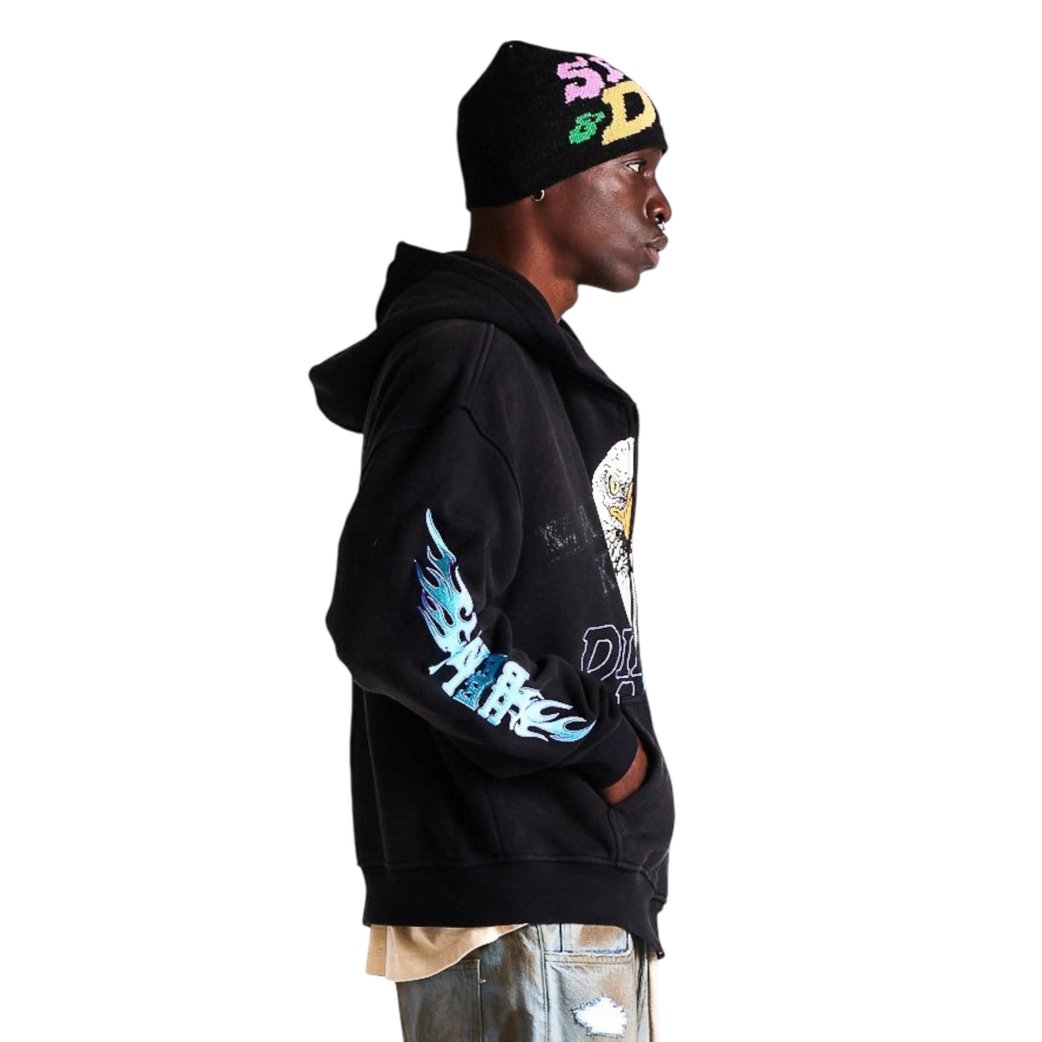 Diet Starts Monday Hell Bent Full Zip Sweatshirt