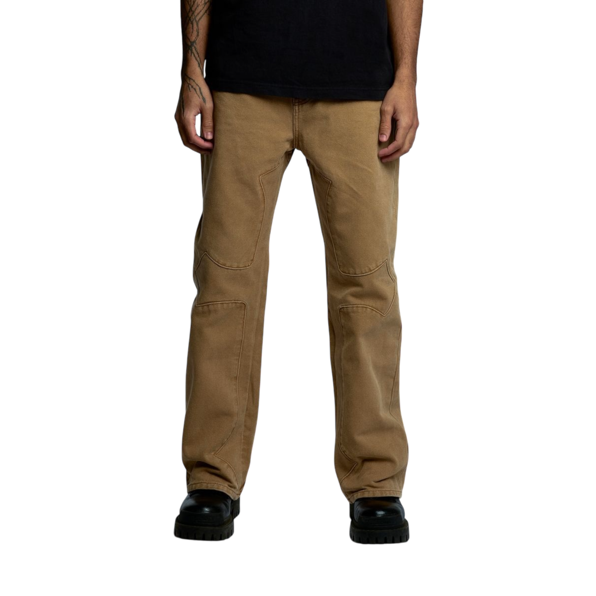 Revenge Cross Canvas Pant Washed Brown