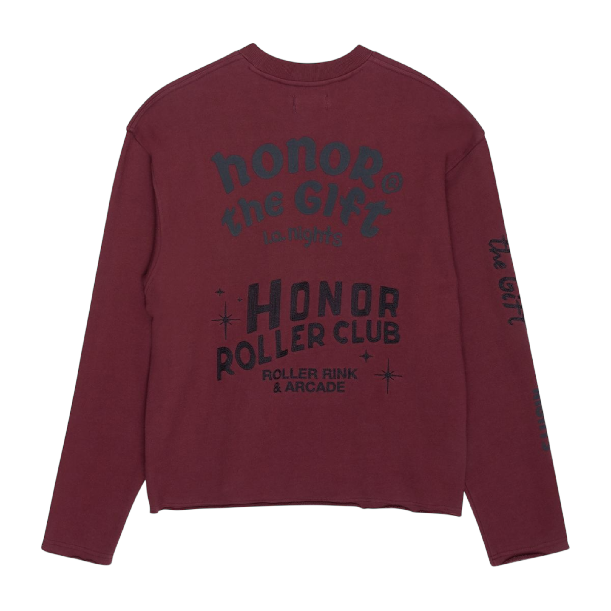 Honor The Gift Mixed Logo Crewneck - Burgundy