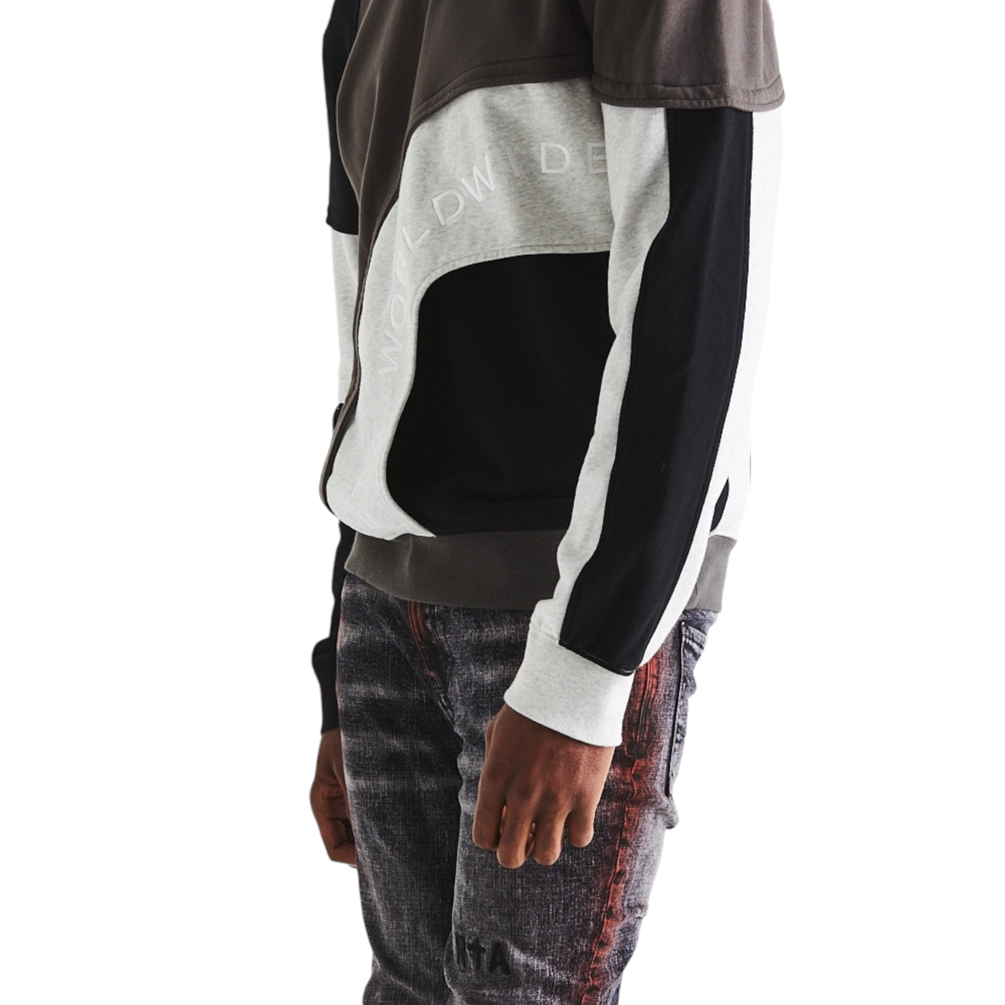 Charles | Black White Grey Patchwork