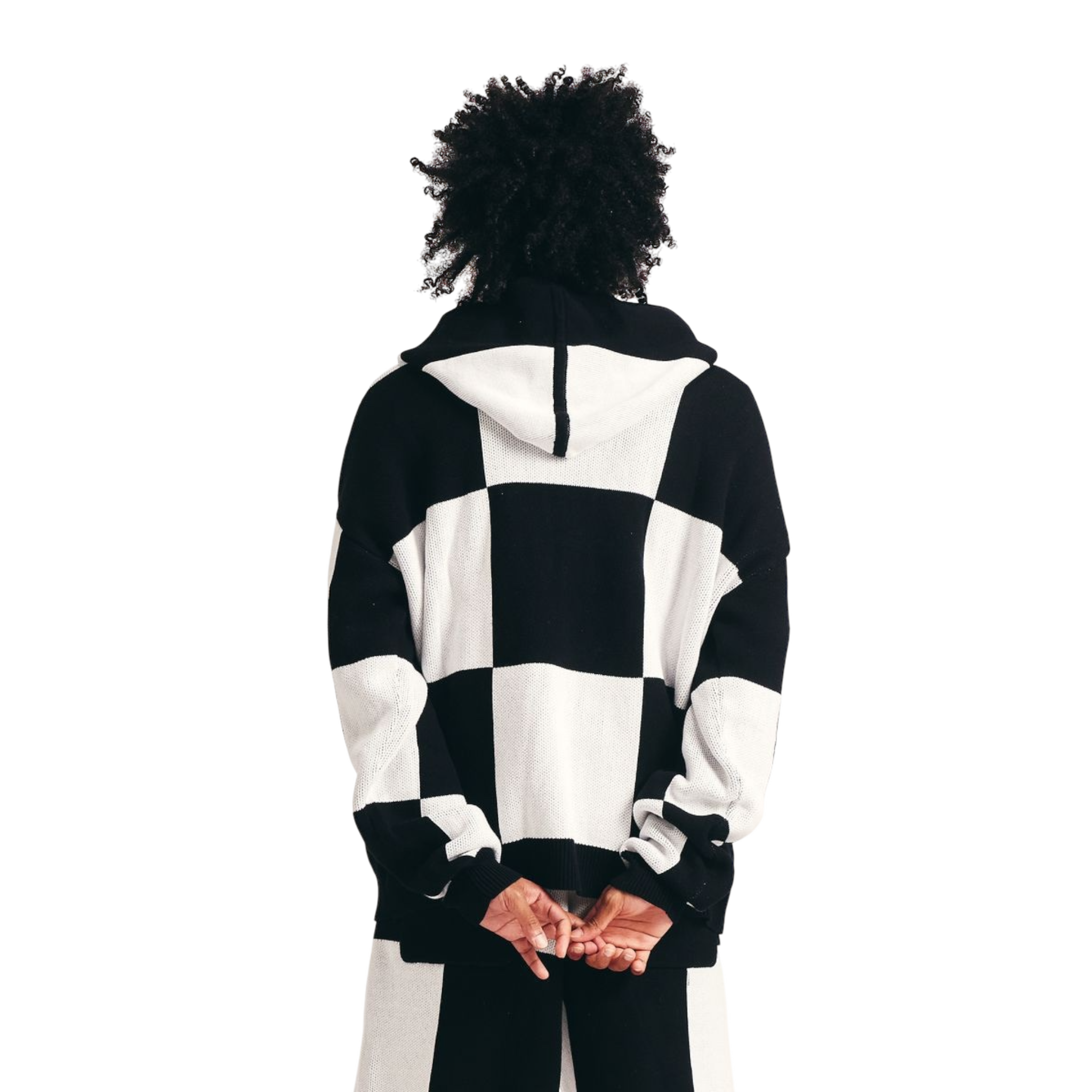 Checkered Jacquard Full Zip