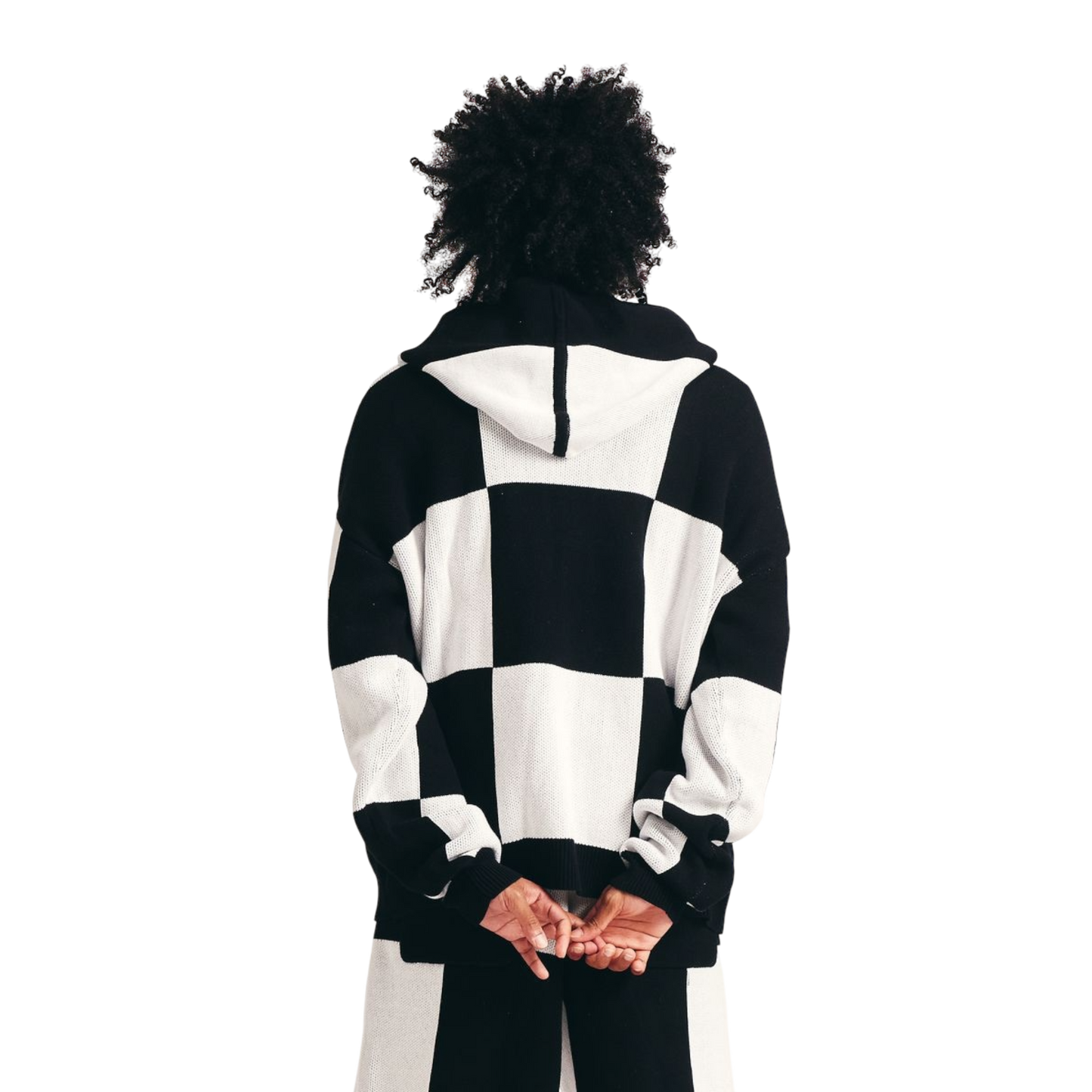 Checkered Jacquard Full Zip