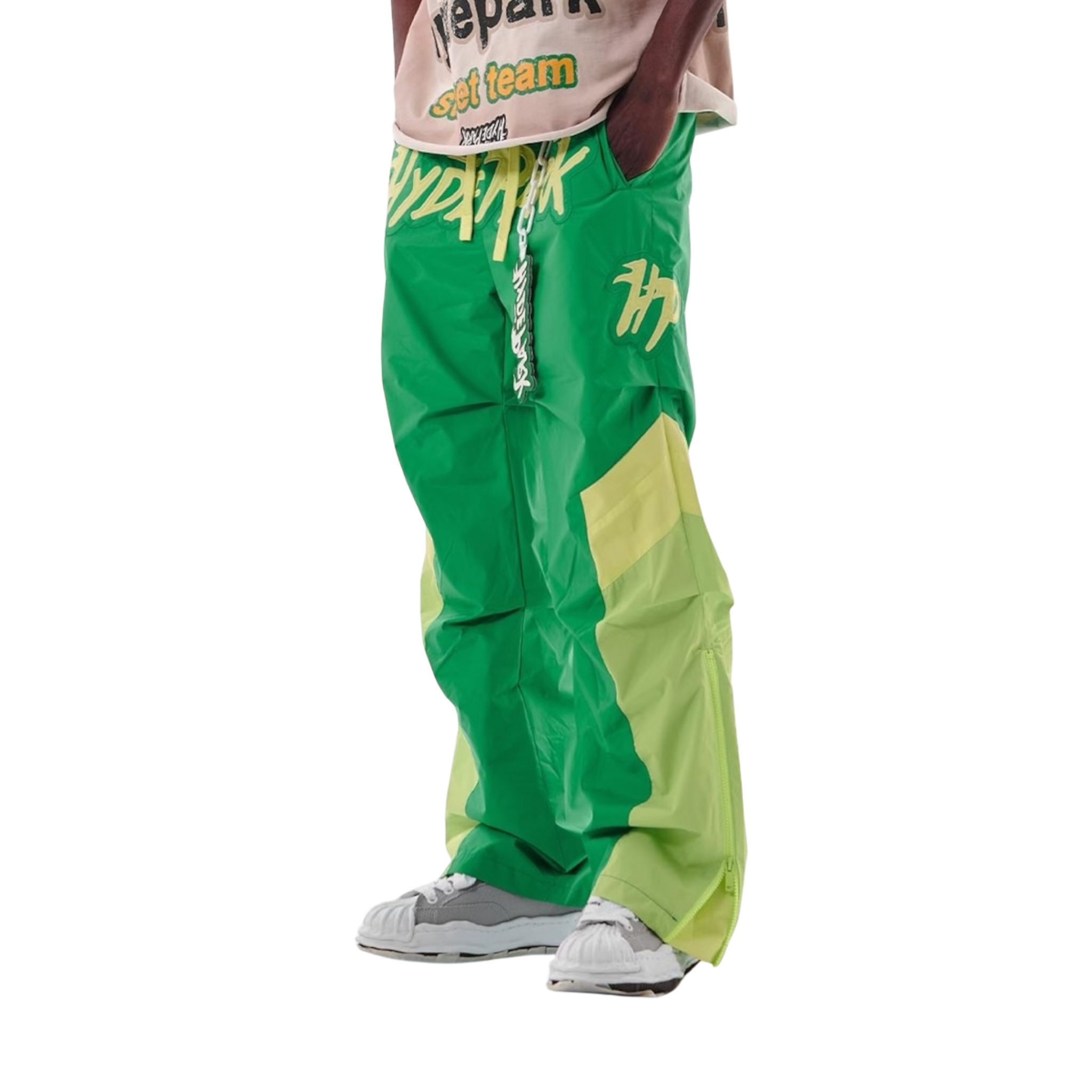 Hyde Park Street Team Windbreaker Pants - Green