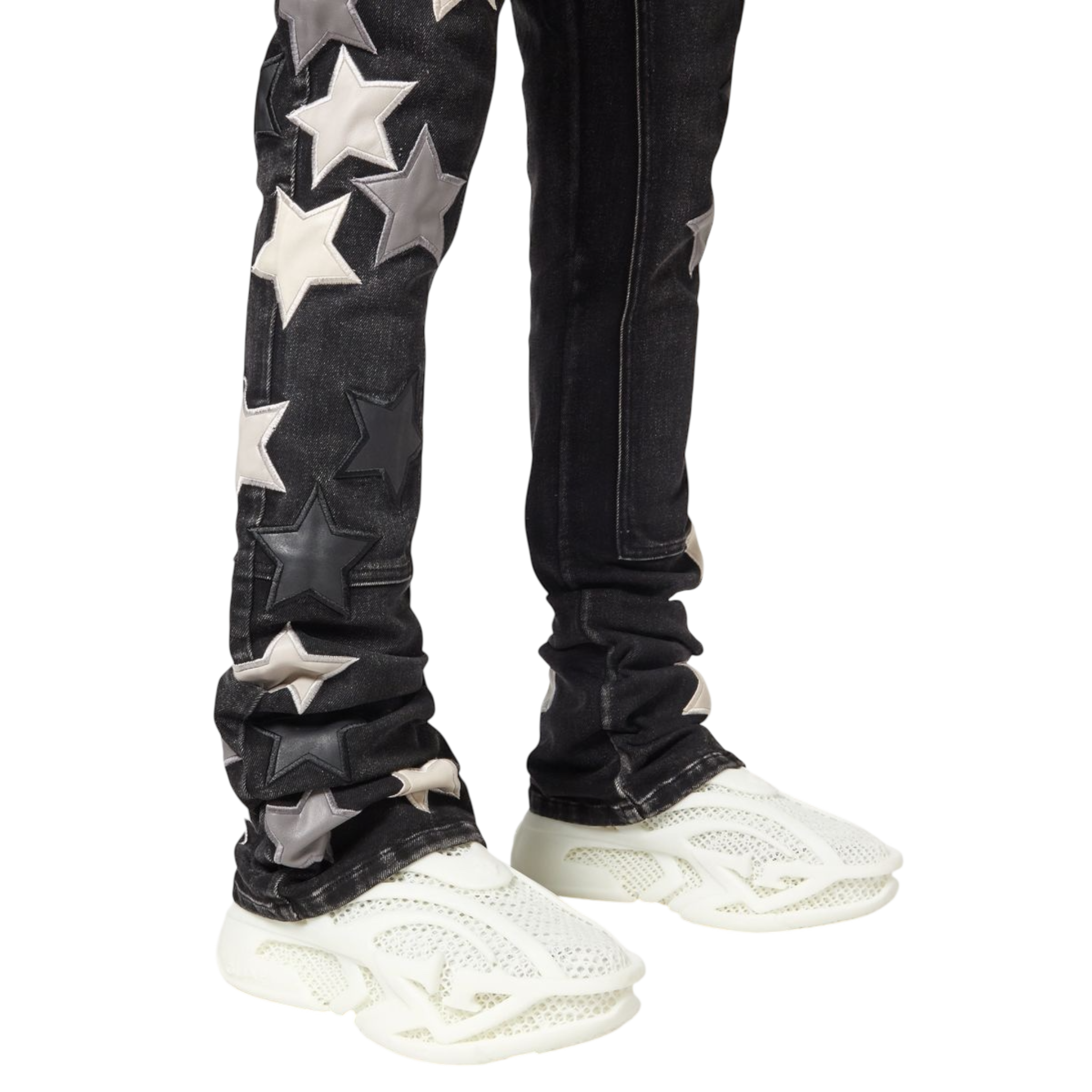 Obsidian Black Vintage Stars Denim