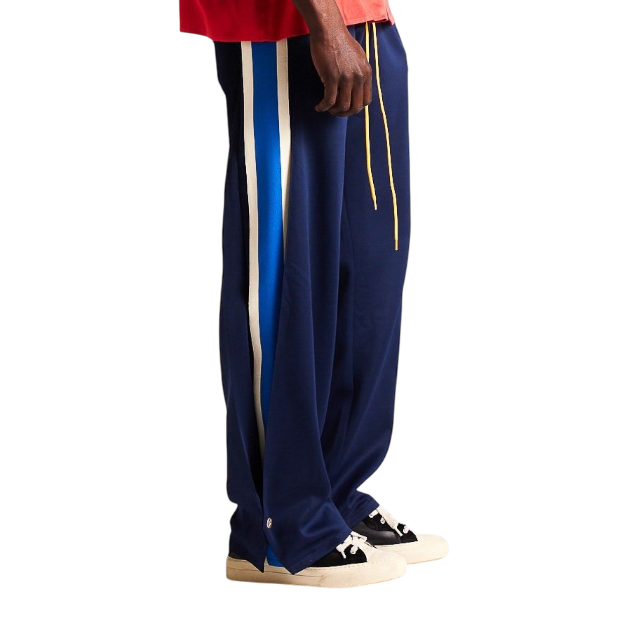 Diet Starts Monday Striped Snap Pant -Navy/Blue