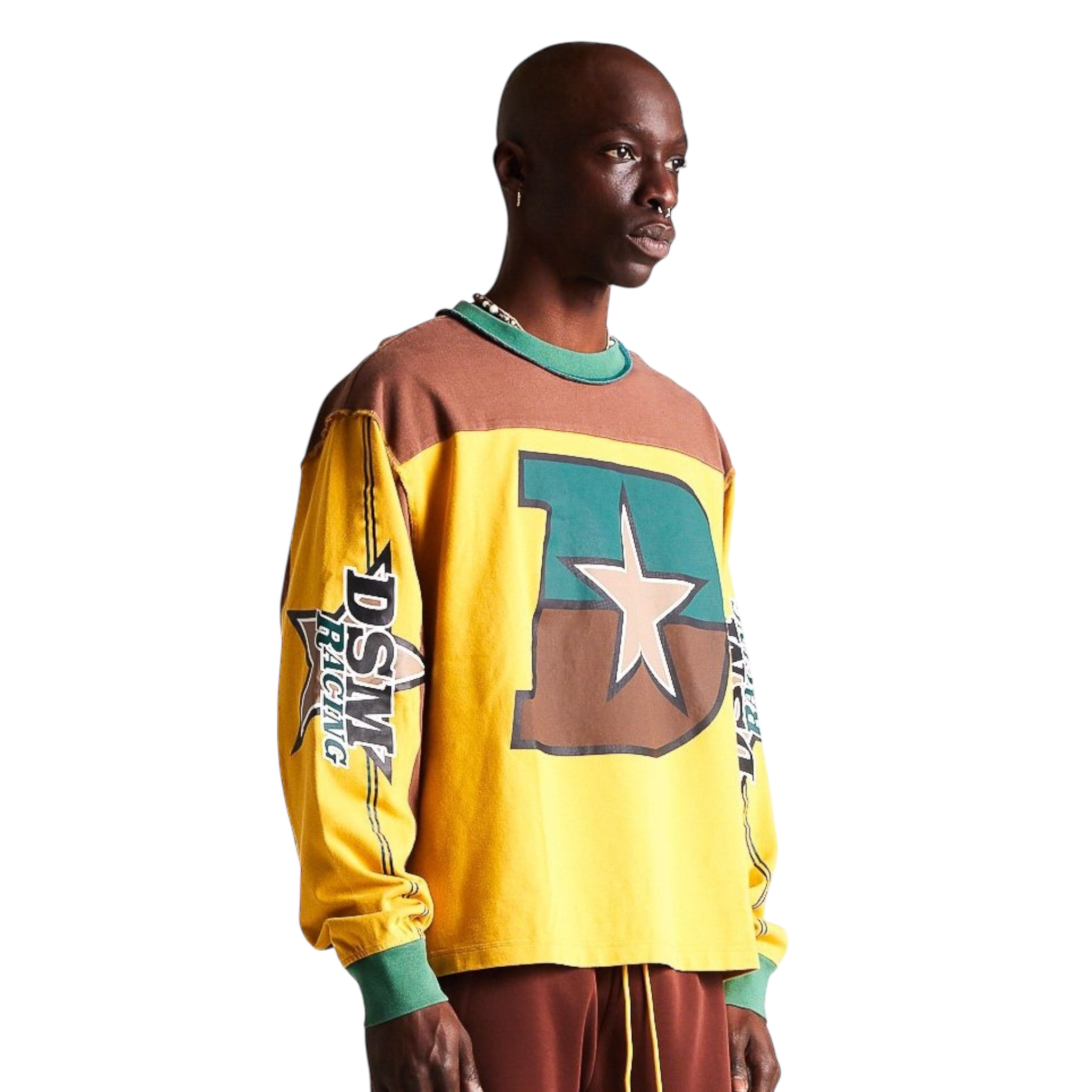 Supercross Long Sleeve - Brown/Yellow