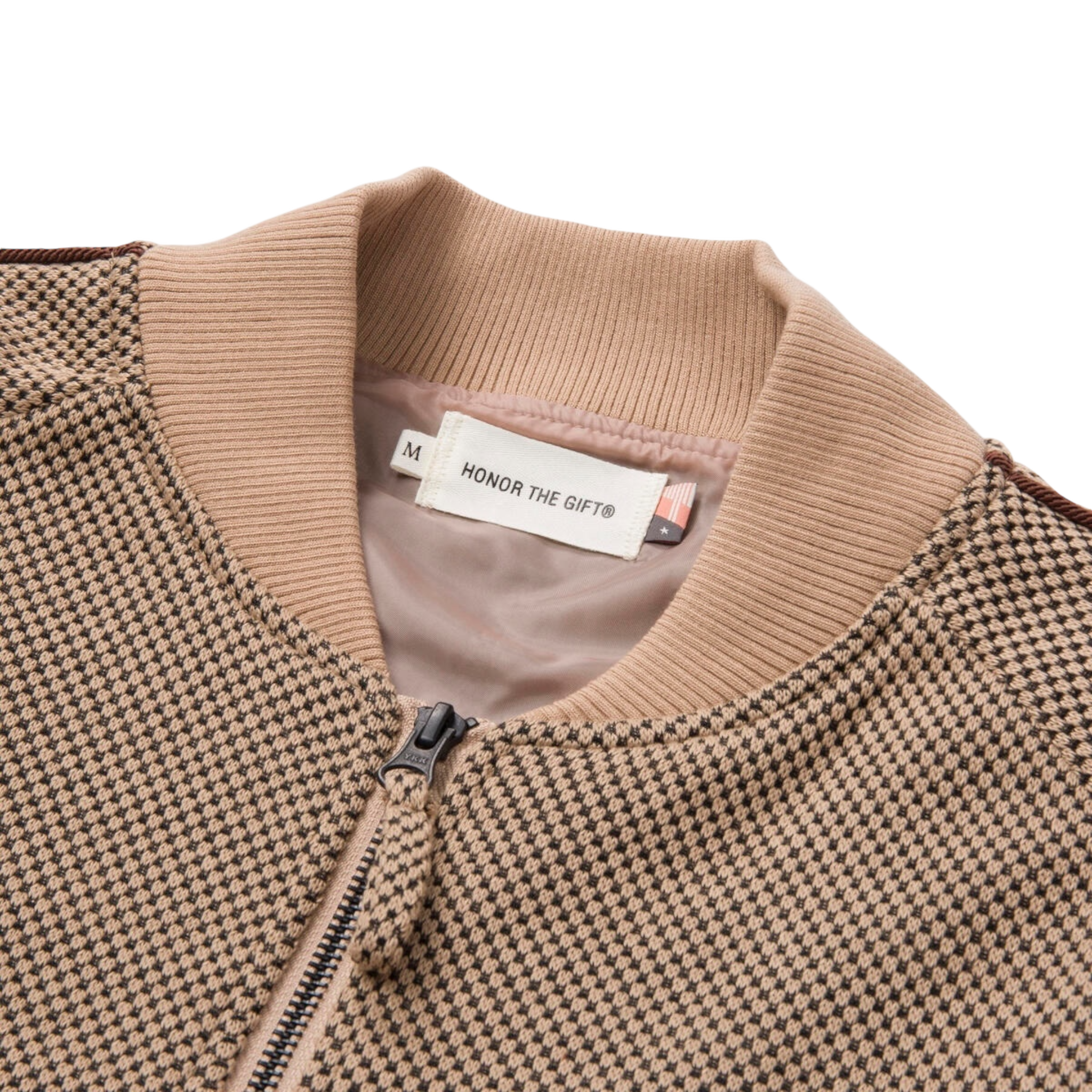 Honor The Gift Novelty Knit Track Jacket - Brown
