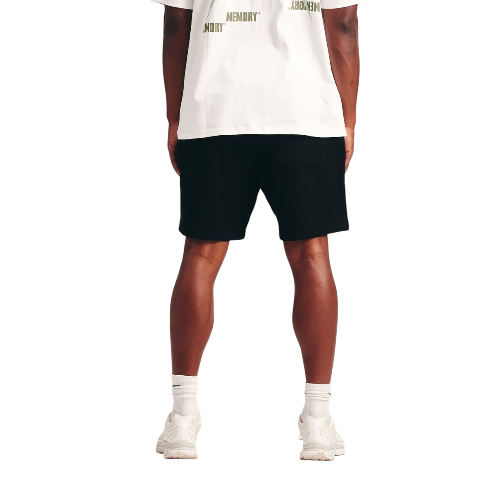 Memory Lane Mash Up Sweat Shorts - Black