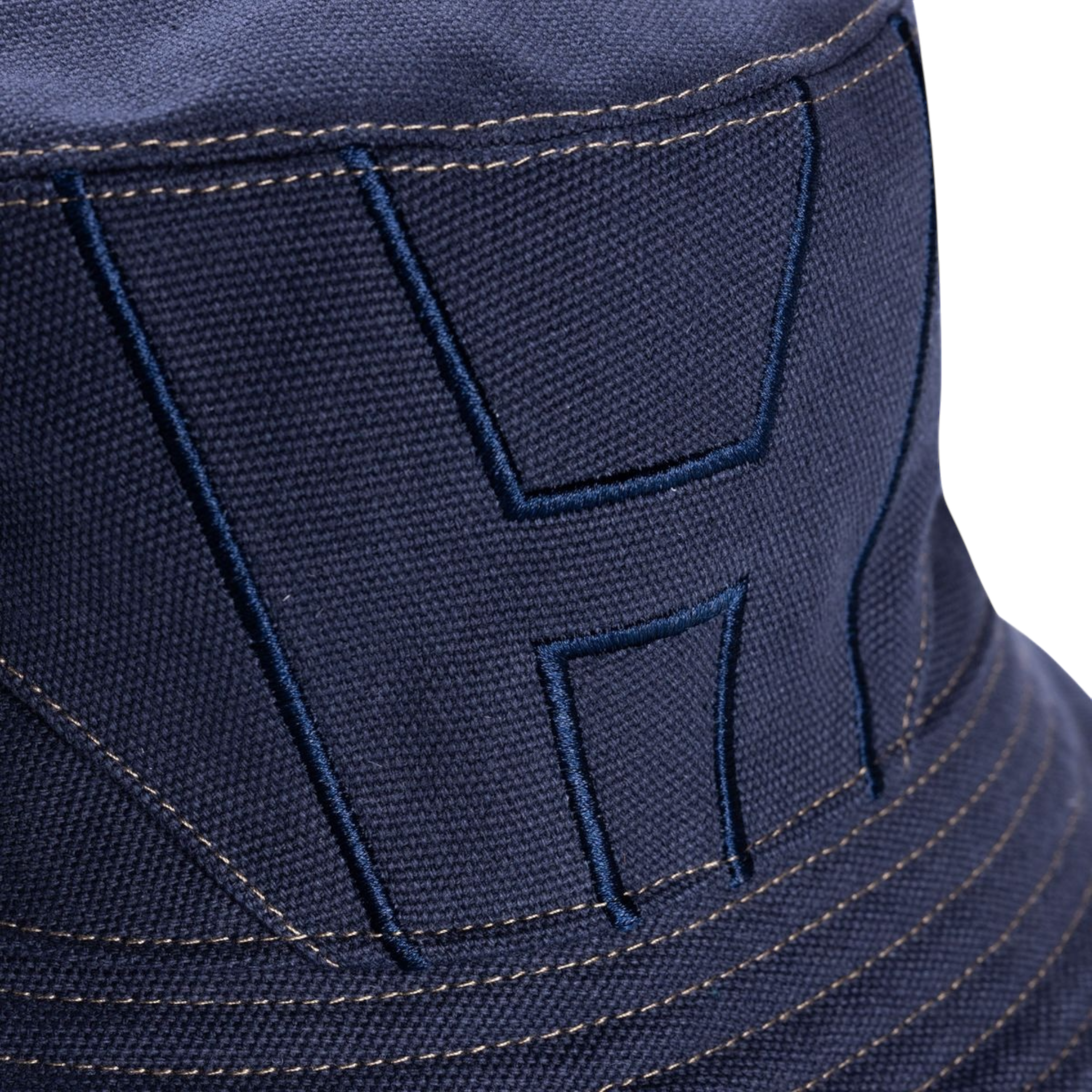 Faux Suede Bomber Bucket Hat - Navy