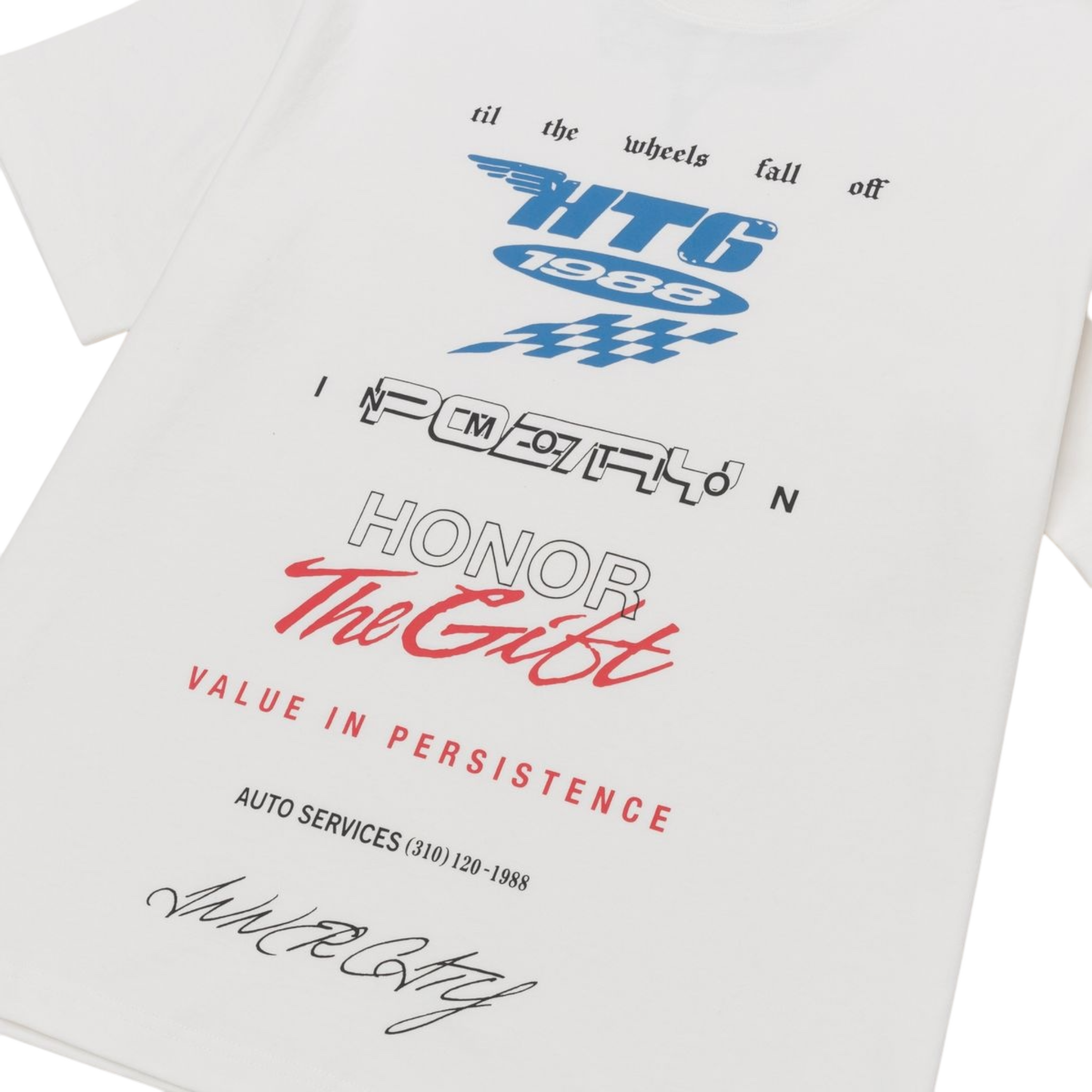 Persistence Race Tee - White