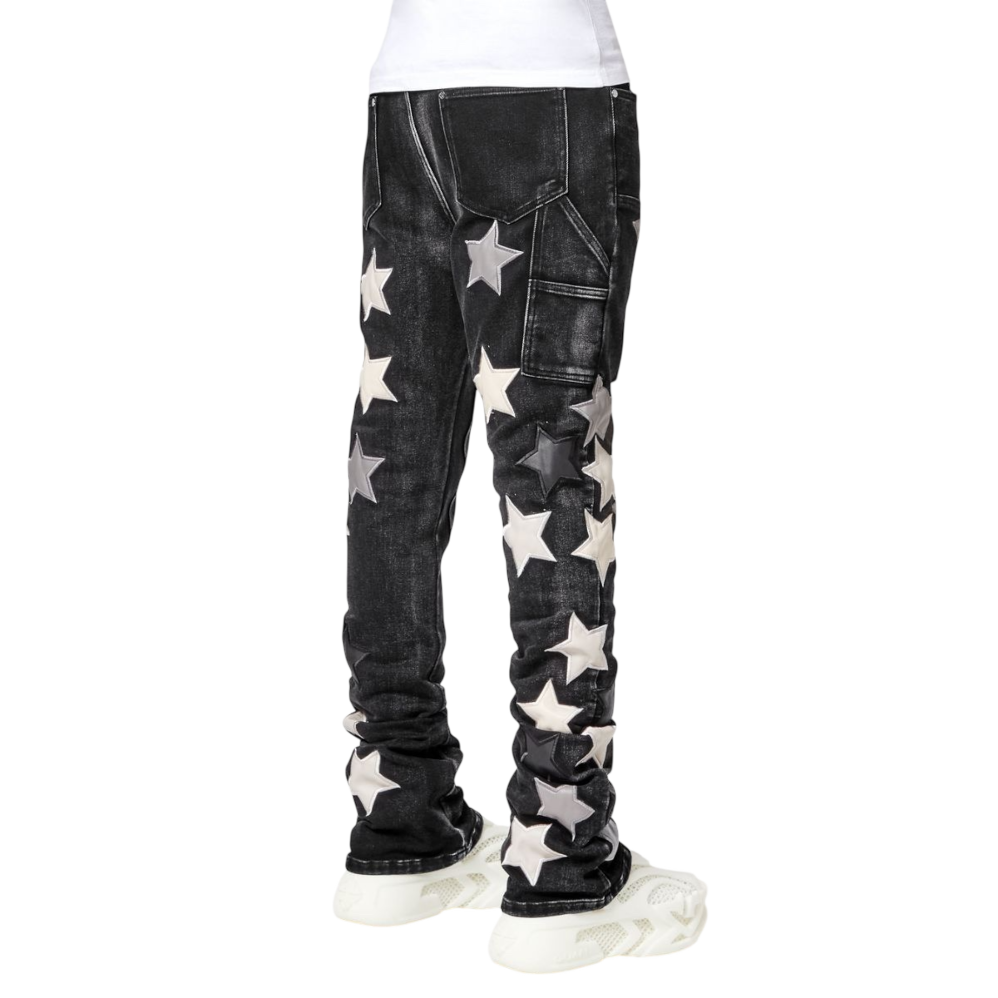 Obsidian Black Vintage Stars Denim