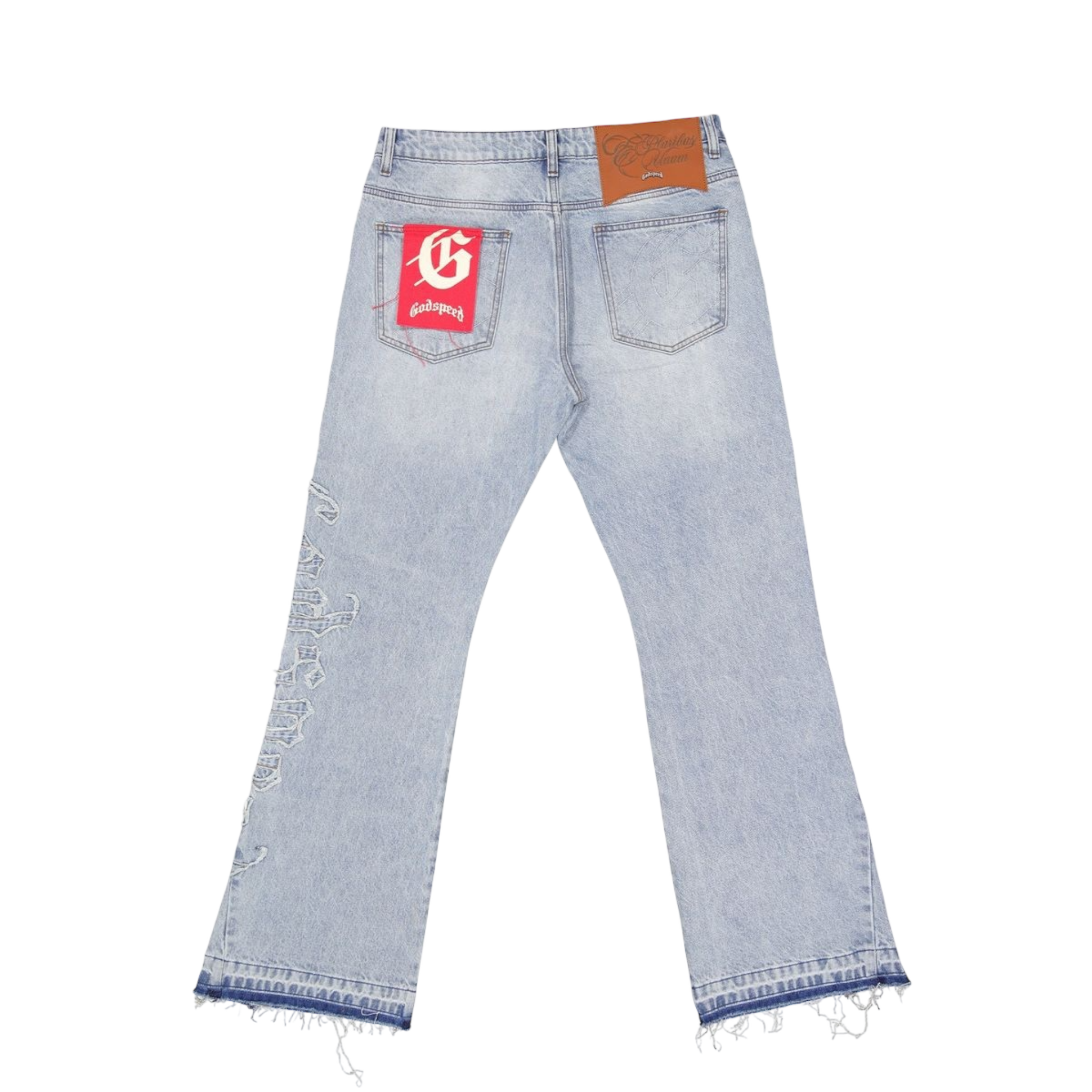 Godspeed OG Logo Flared Denim Stitched (Blue)