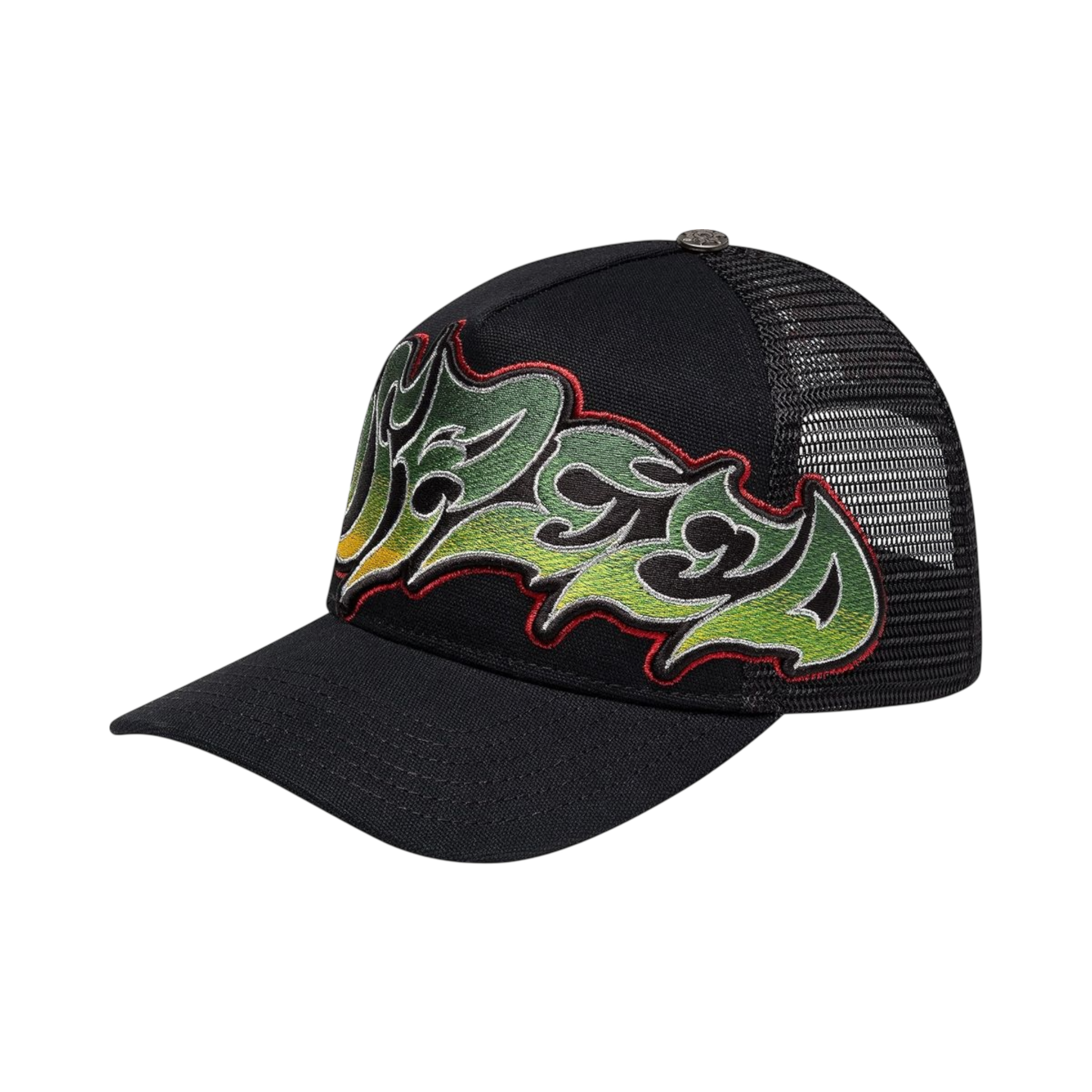 Godspeed Neo Trucker Hat (Black/Yellow/Red)