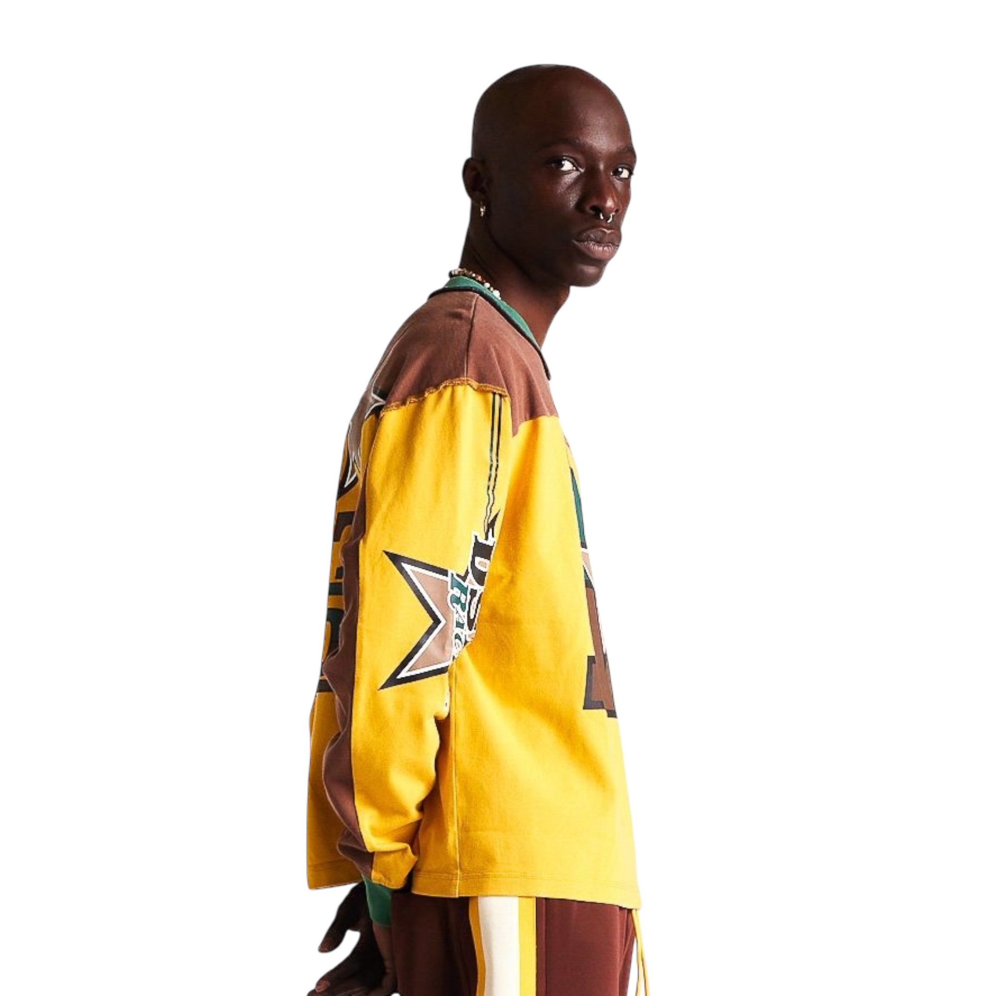 Supercross Long Sleeve - Brown/Yellow