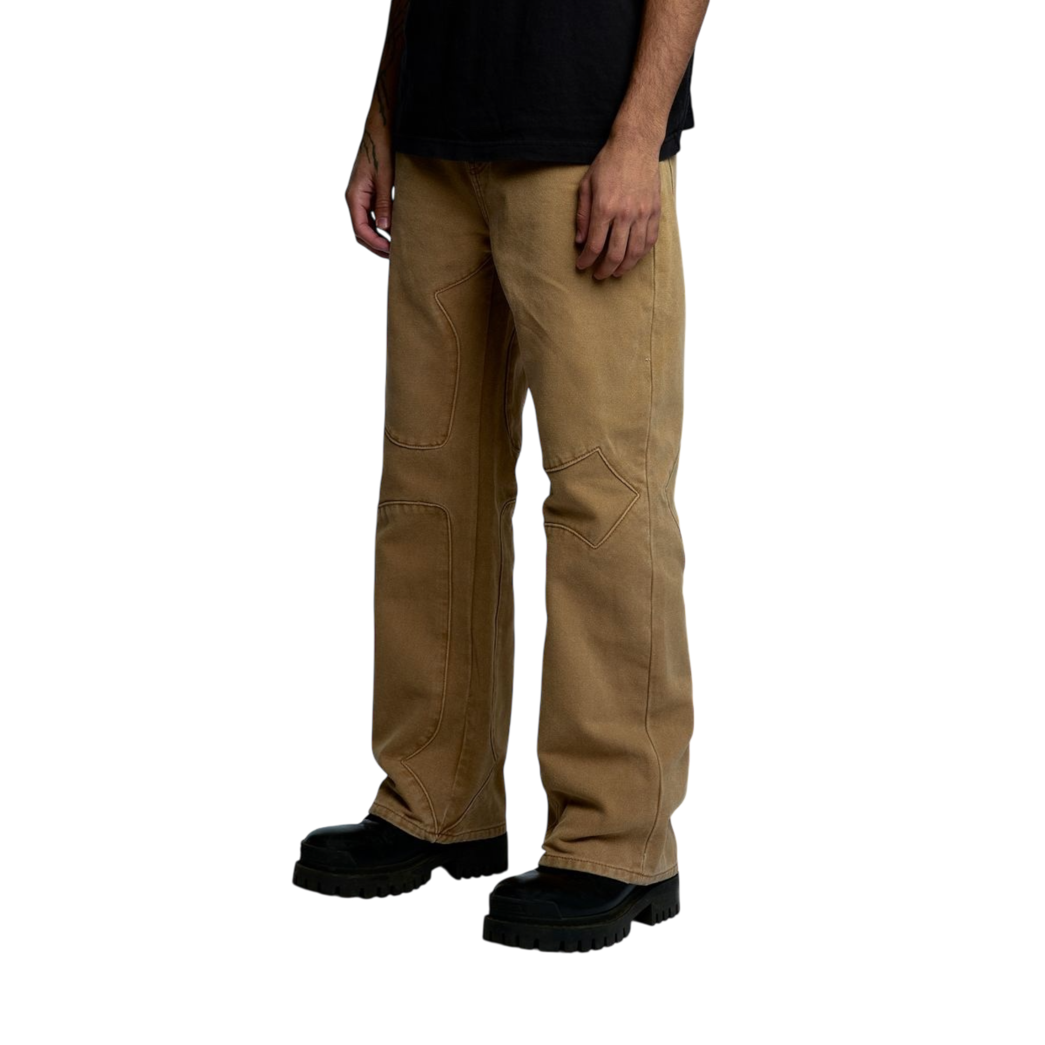 Revenge Cross Canvas Pant Washed Brown