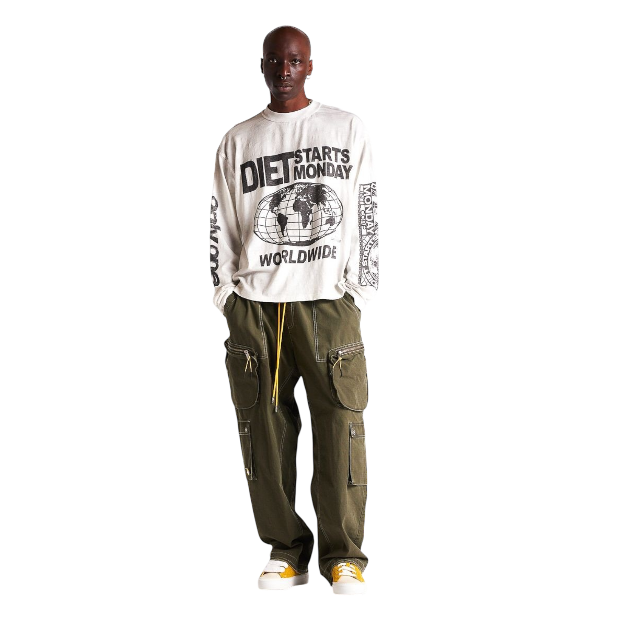 Diet Starts Monday Worldwide Long Sleeve Tee