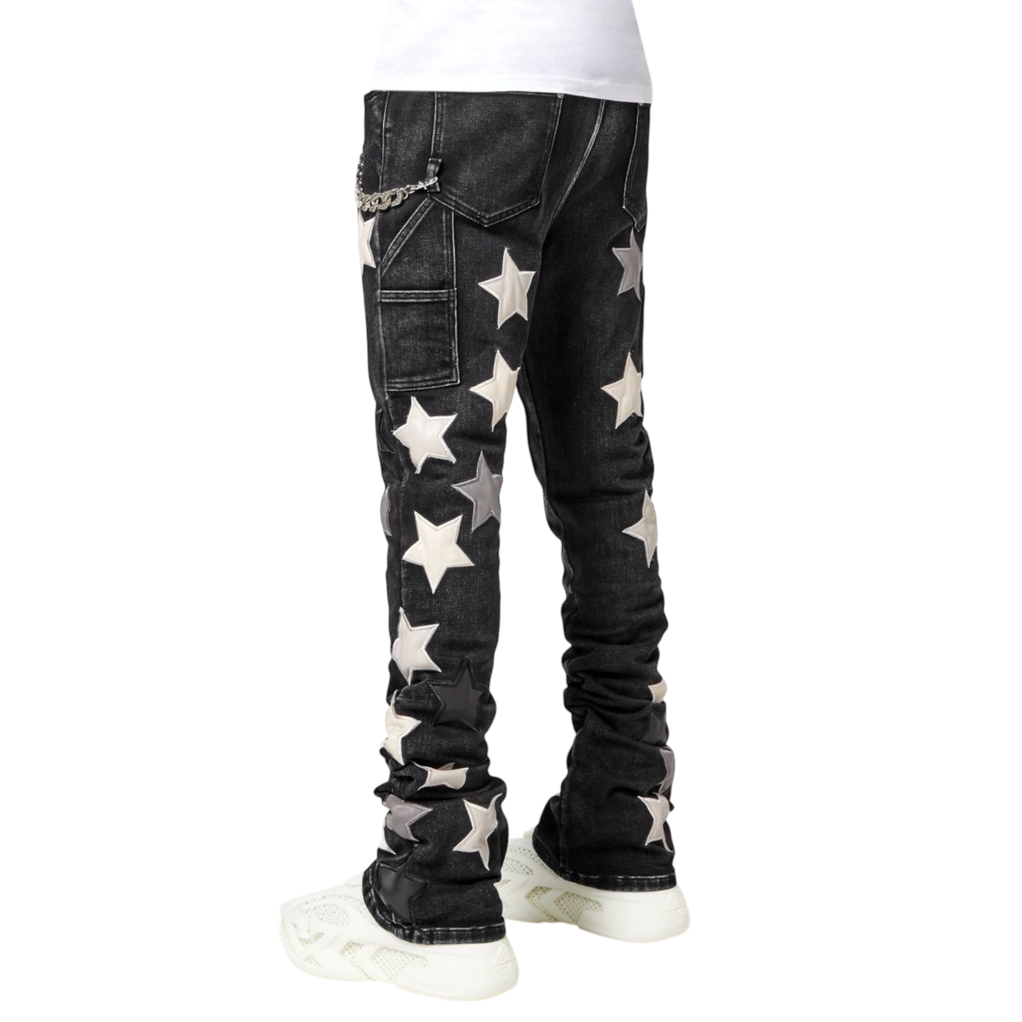 Obsidian Black Vintage Stars Denim