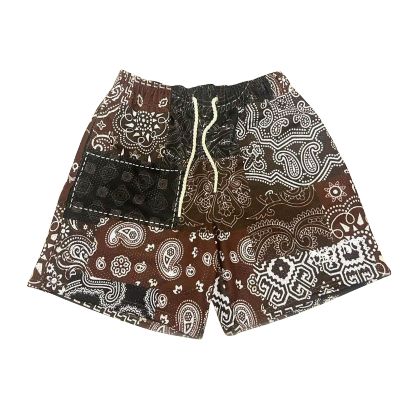 Dry Rot Brown Paisley Shorts