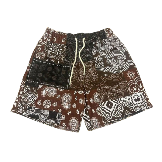Dry Rot Brown Paisley Shorts